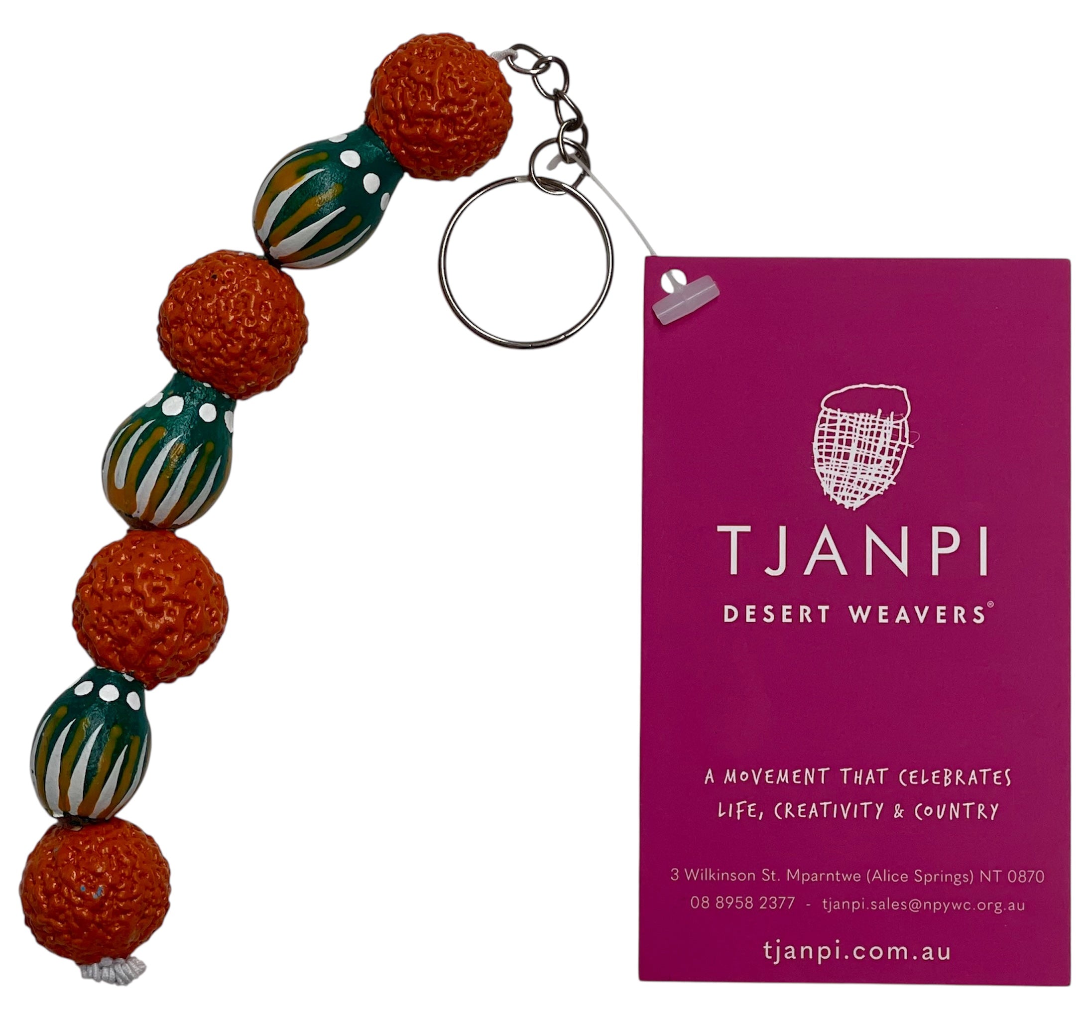 Painted Seed Keychain