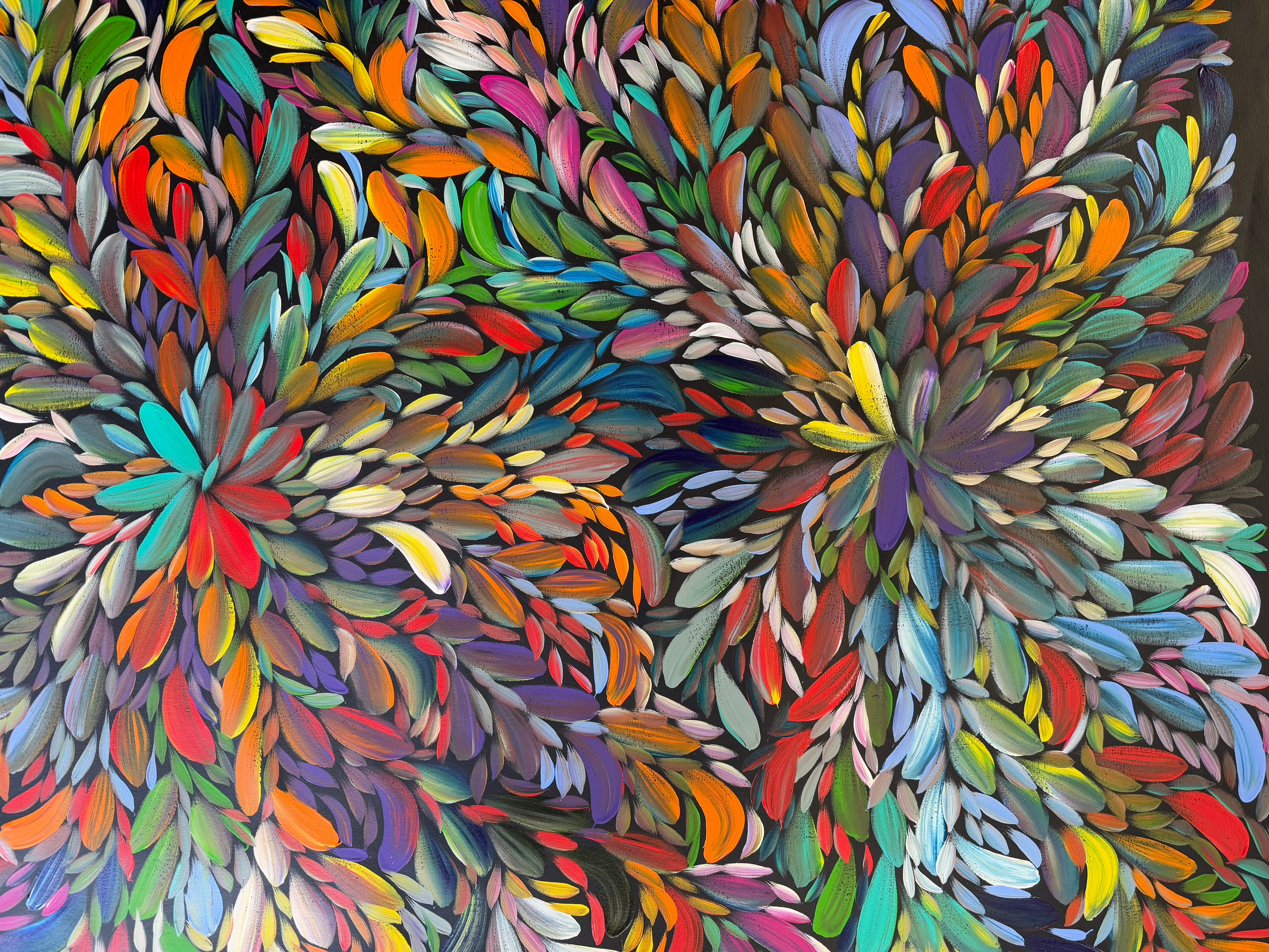 Louise Numina Napananka - Bush Medicine Leaves - 180x99cm .24-5