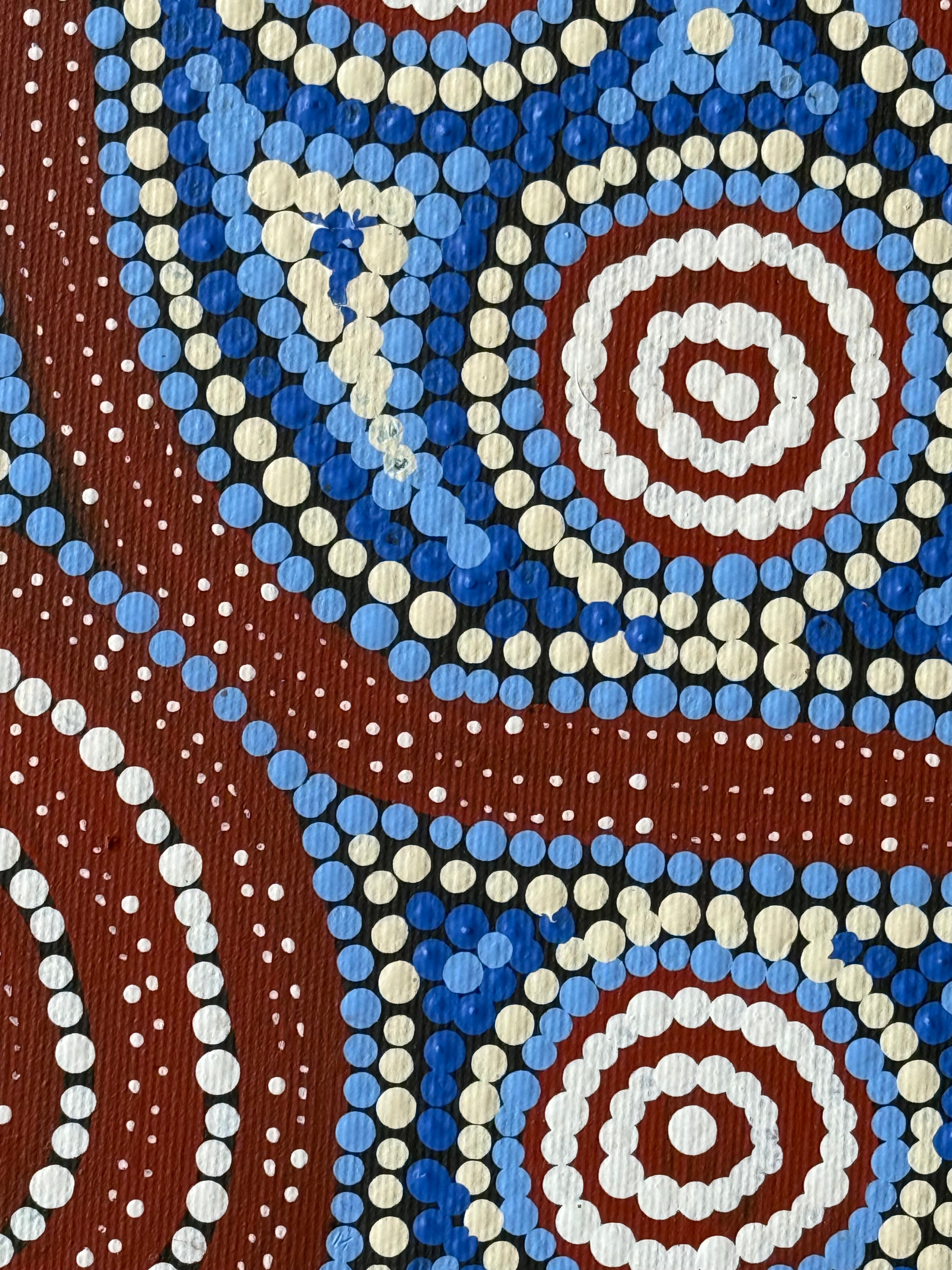 Steven Jakamarra Oldfield - Warna Jukurrpa (Snake Dreaming) - Stretched