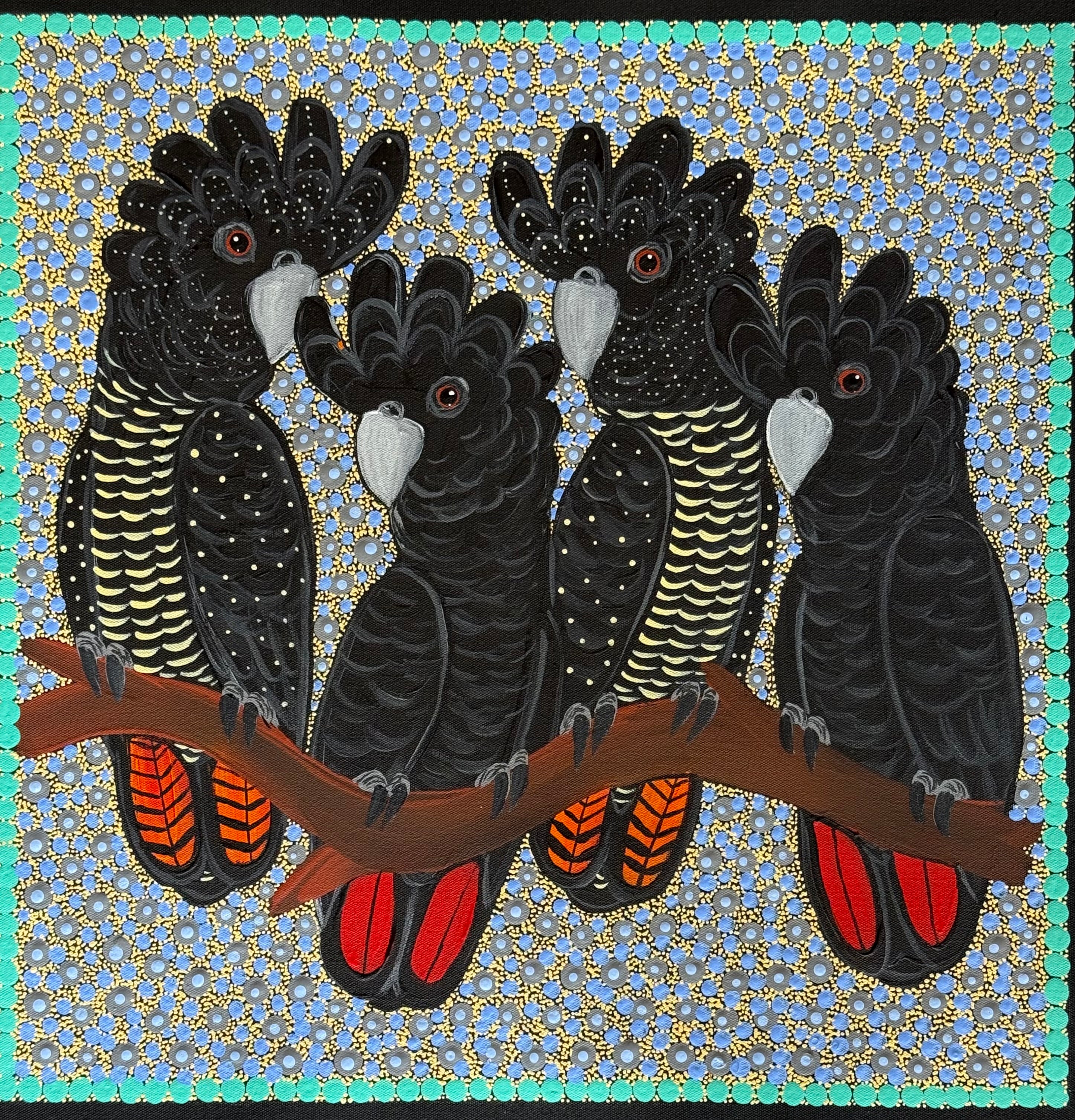 Kathleen Buzzacott - Redtail Black Cockatoos .17-16