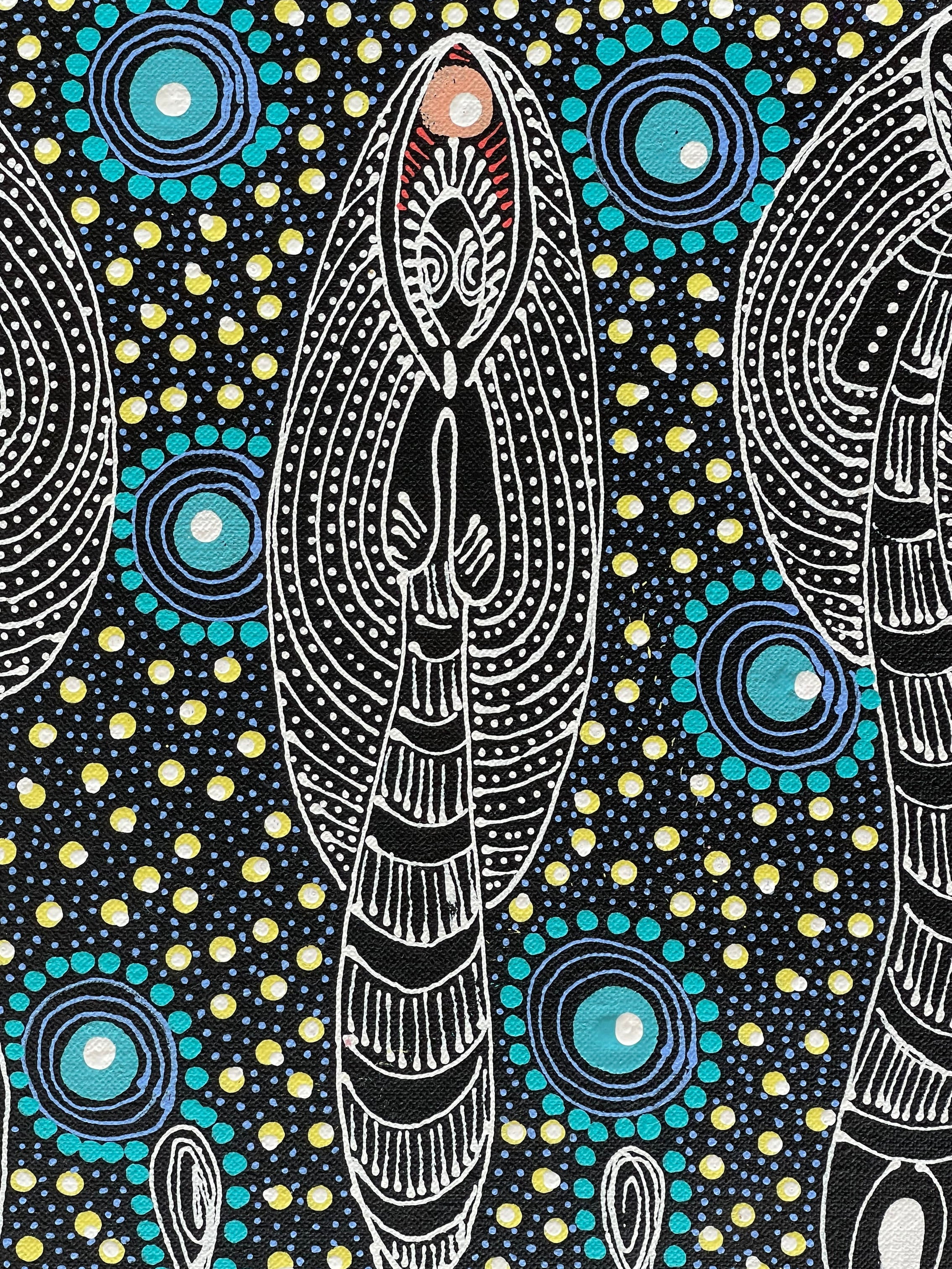 Colleen Wallace Nungarray - Dreamtime Sisters - 30x30cm .56