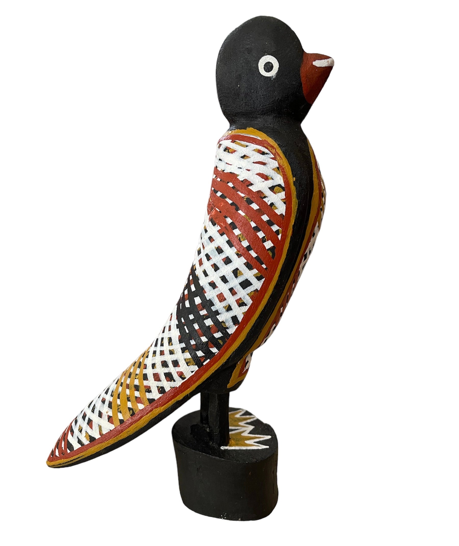 Elah Yunupingu & Barbara Wanambi - Bird Short Beak (Black)