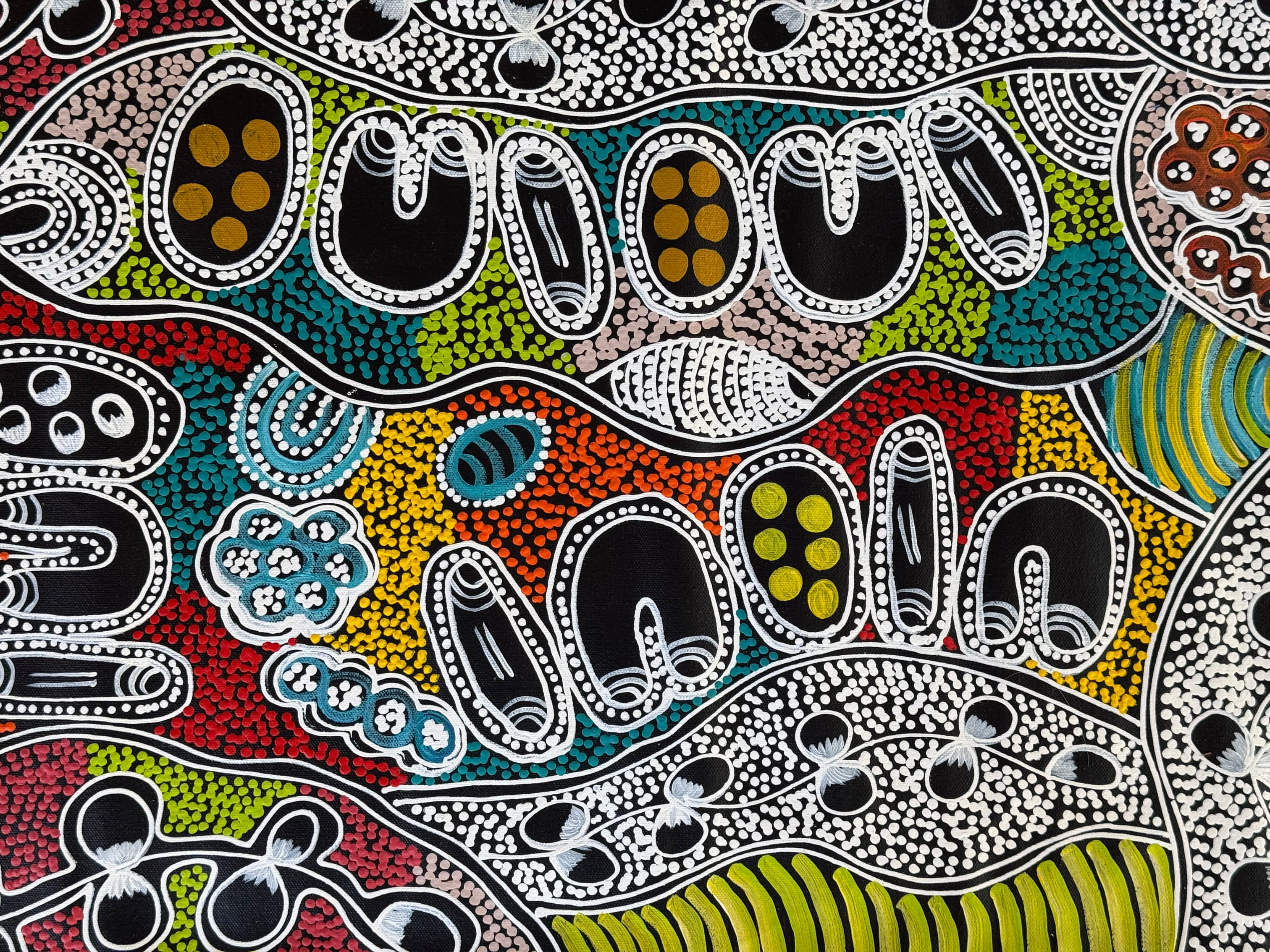 Lanita Numina - Women Collect Bush Tucker - 143x44cm .13-5