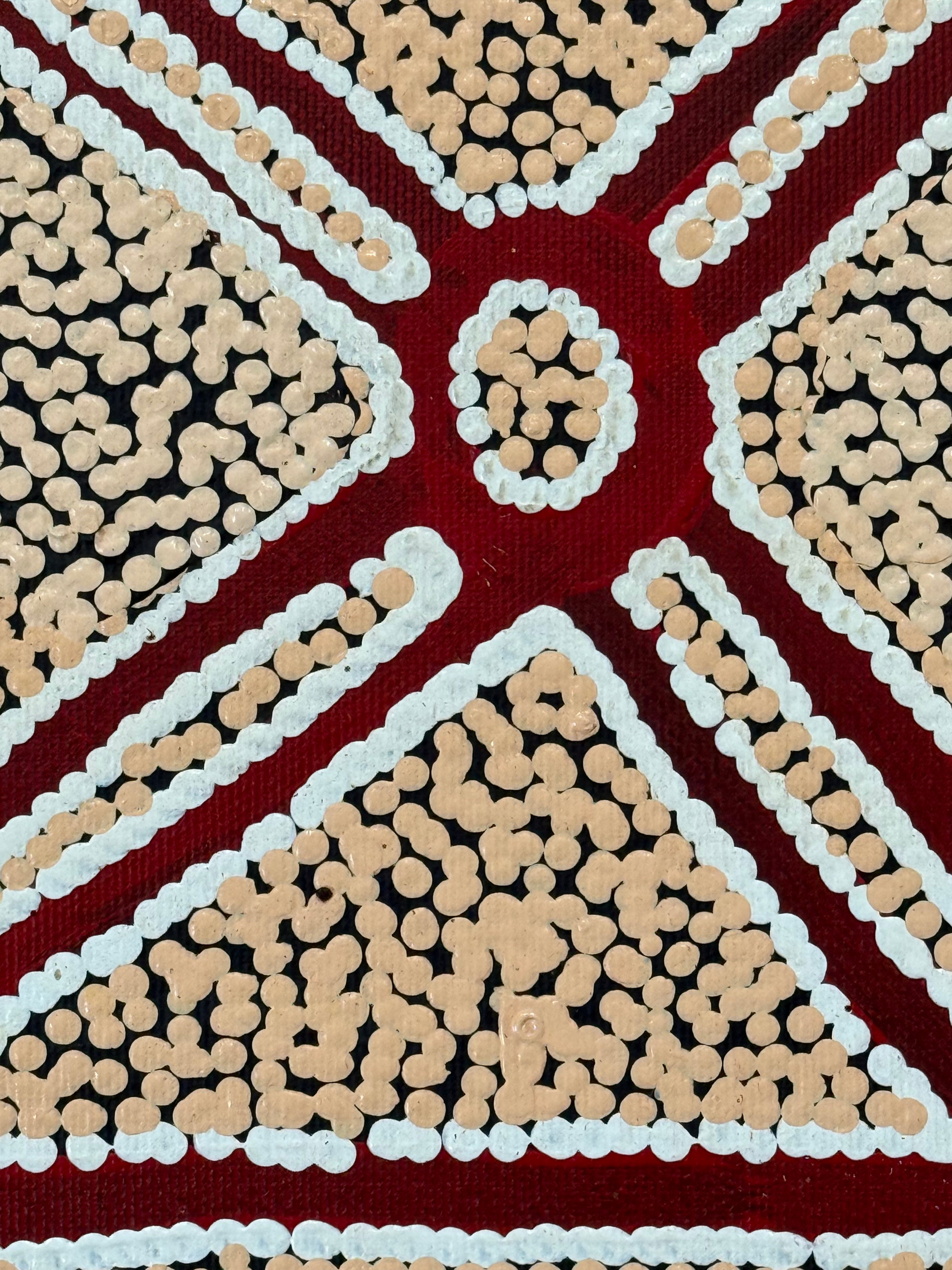 Maxie Jampijinpa Pollard - Ngapa Jukurrpa (Water Dreaming) - Stretched