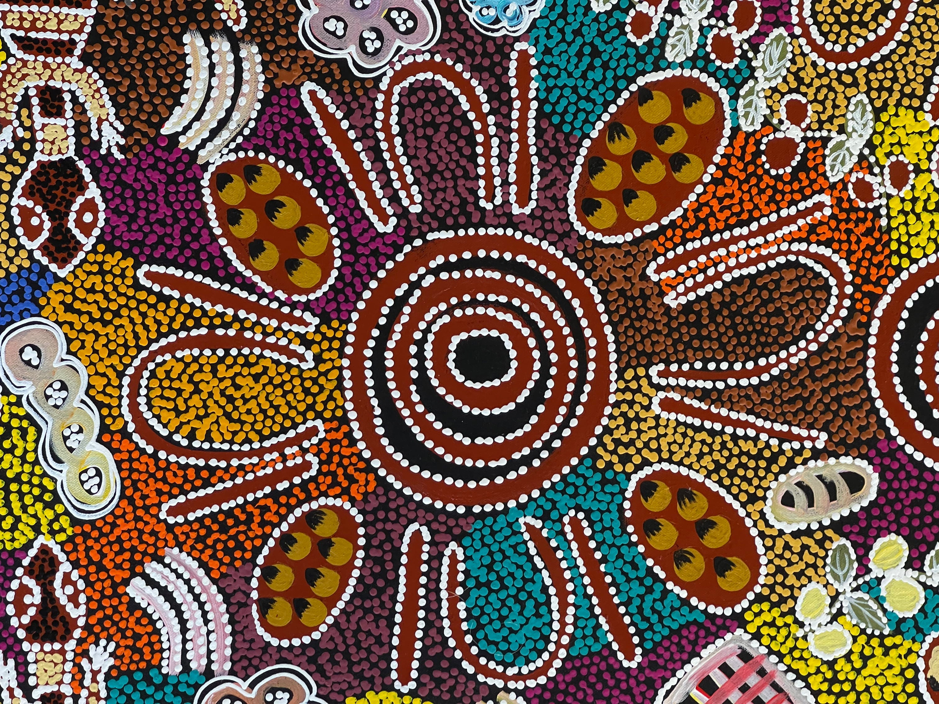 Lanita Numina - Women Collecting Bush Tucker, Sand Goanna - 141x58cm .77-12