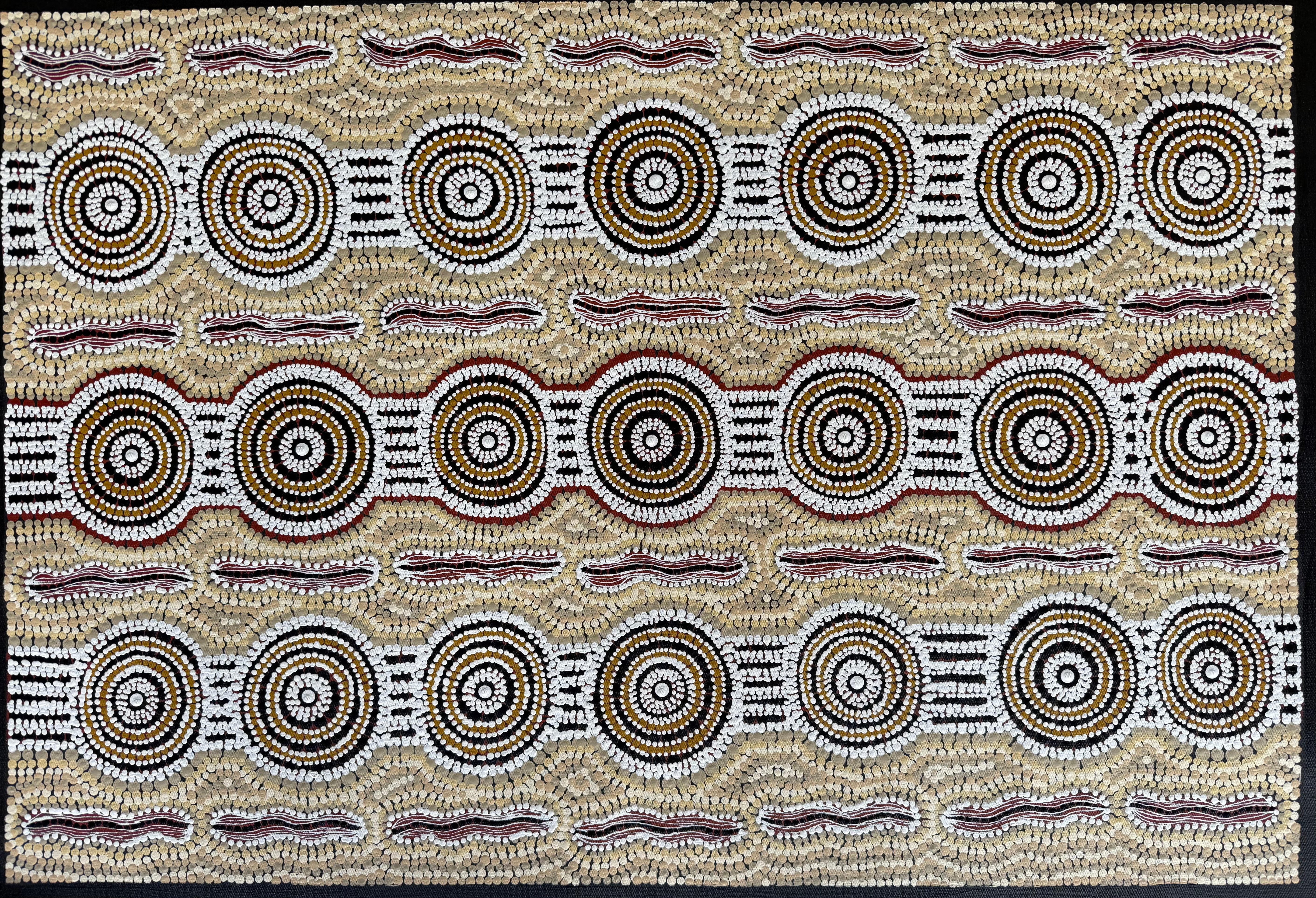 Peter Mbitjana Palmer - Catapillar Dreaming .19-2