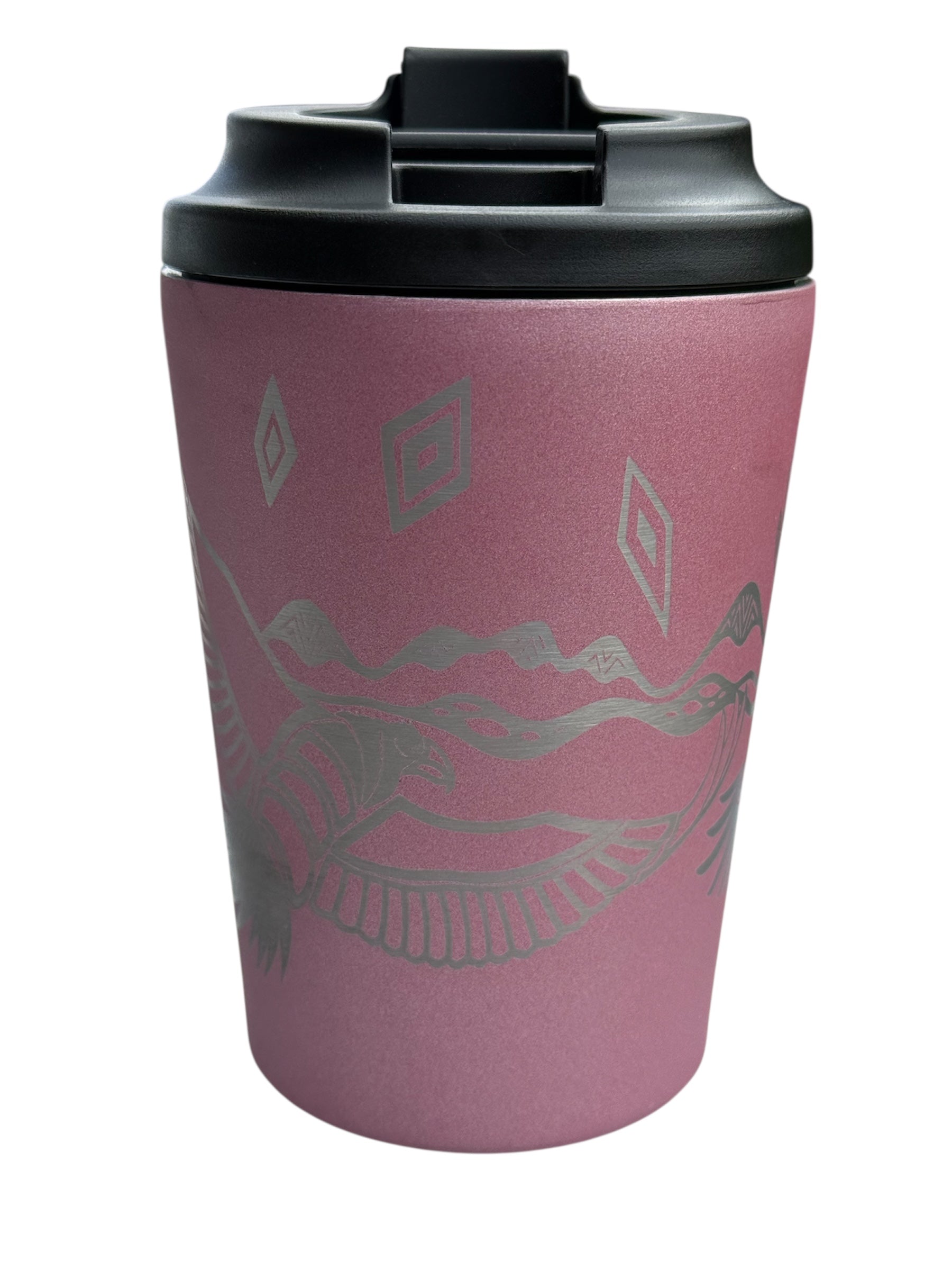 Insulated Travel Mug - Bunjil and Waa - Mick Harding