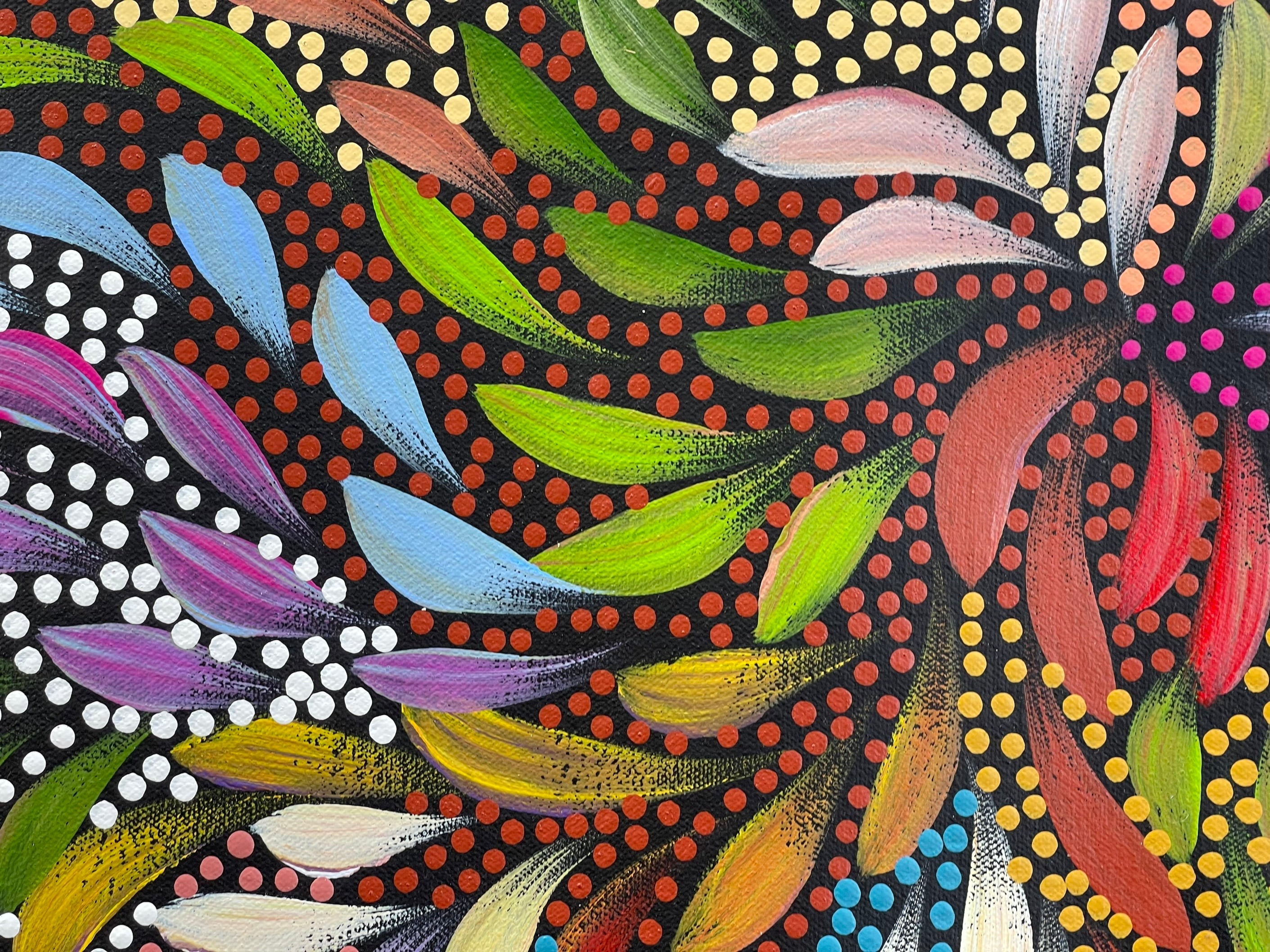 Caroline Numina - Bush Medicine Leaves and Seeds - 80x88cm .25-5