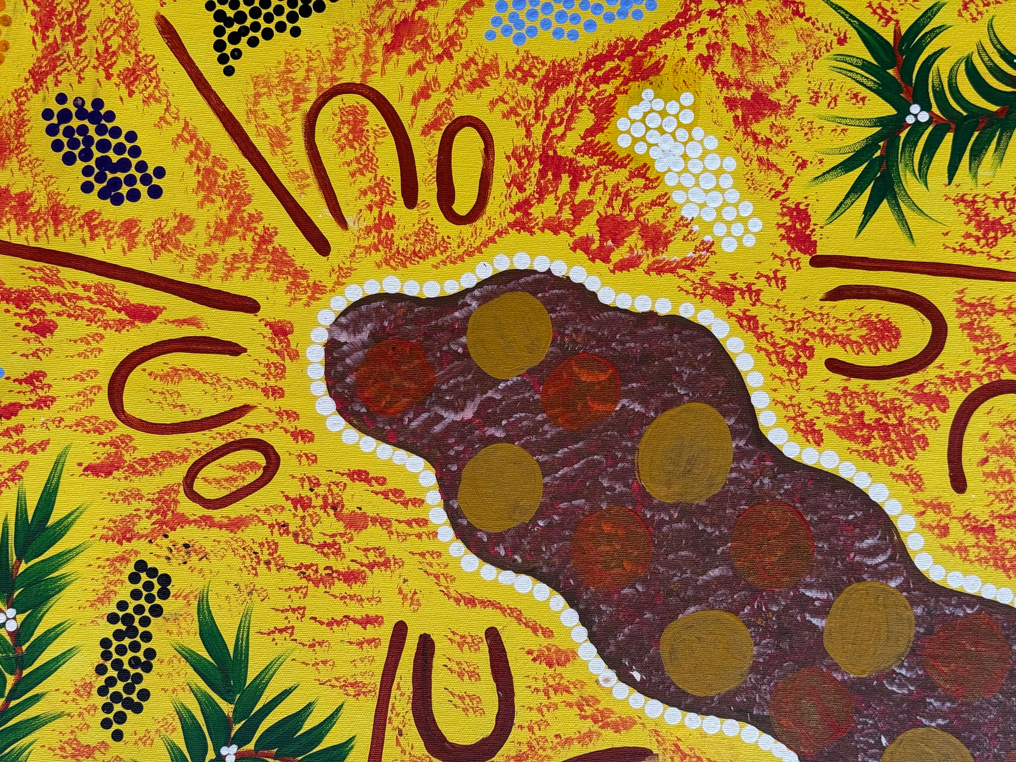 Salrena Dixon - Bush Tomatos, Bush Spinifex, Women Sitting Around the Bush Tucker .04-11