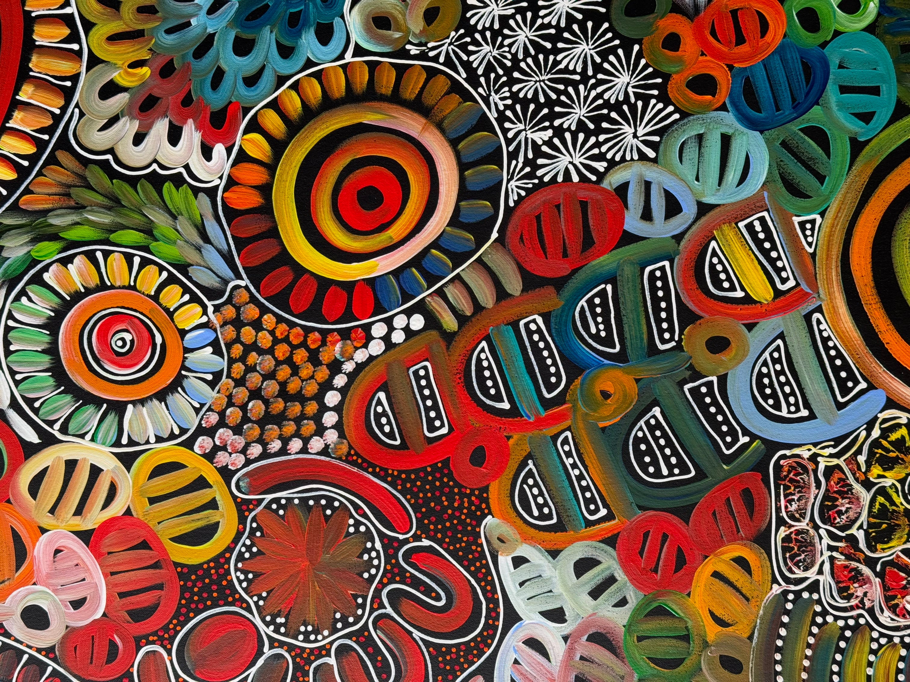 Louise Numina Napananka - Dreamtime - 134x60cm .24-26