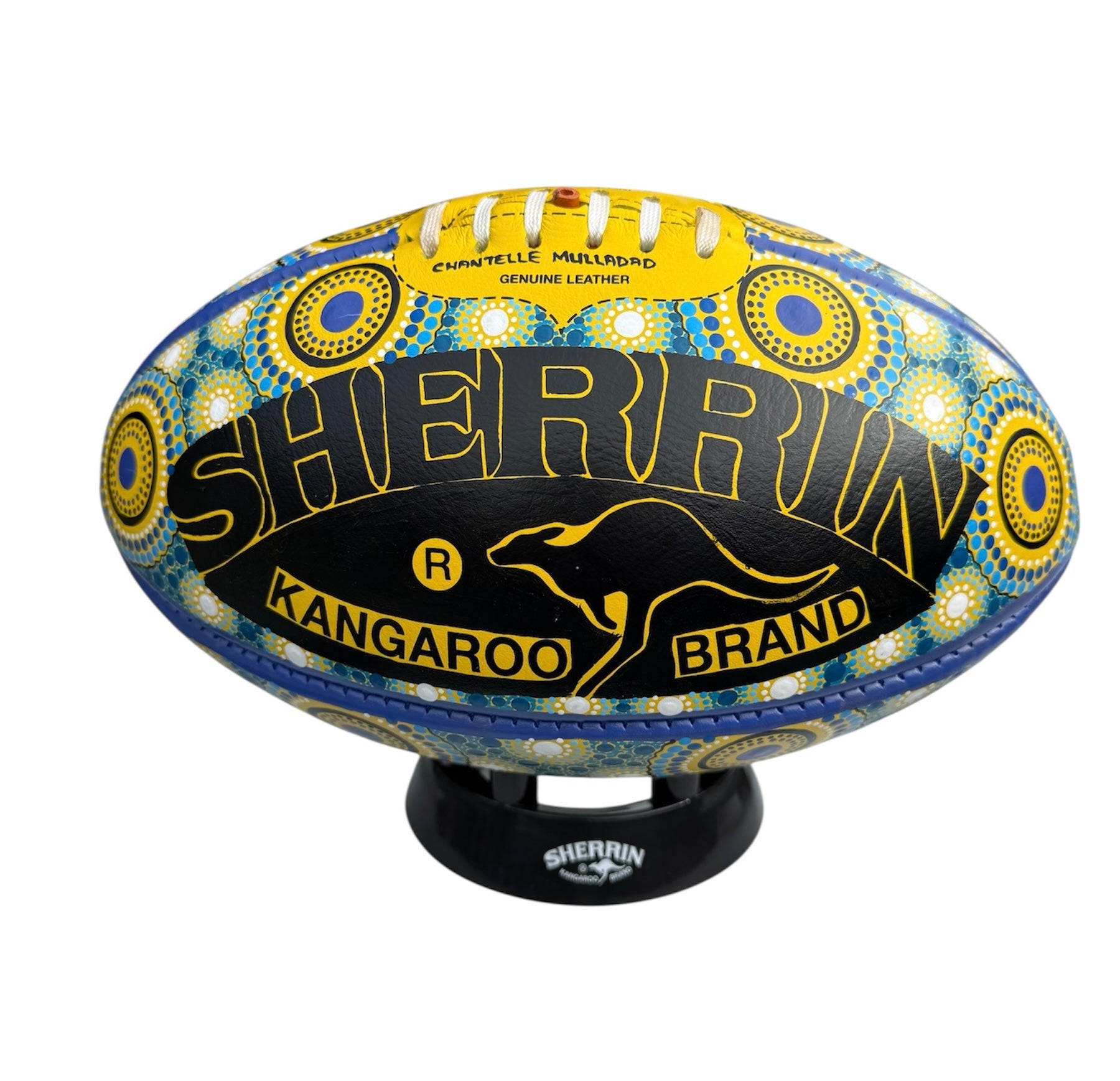 Hand Painted Sherrin Football - Chantelle Mulladad