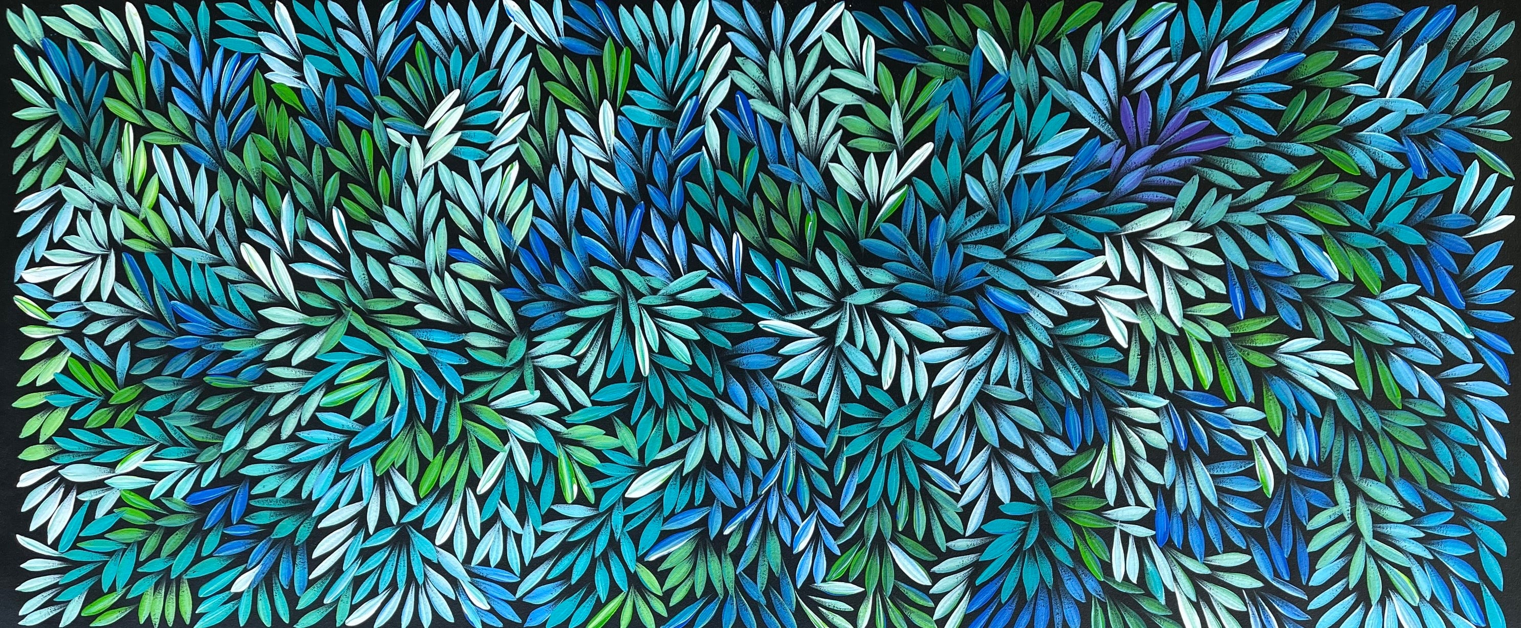 Sharon Numina - Bush Medicine Leaves - 128x55cm .92-7