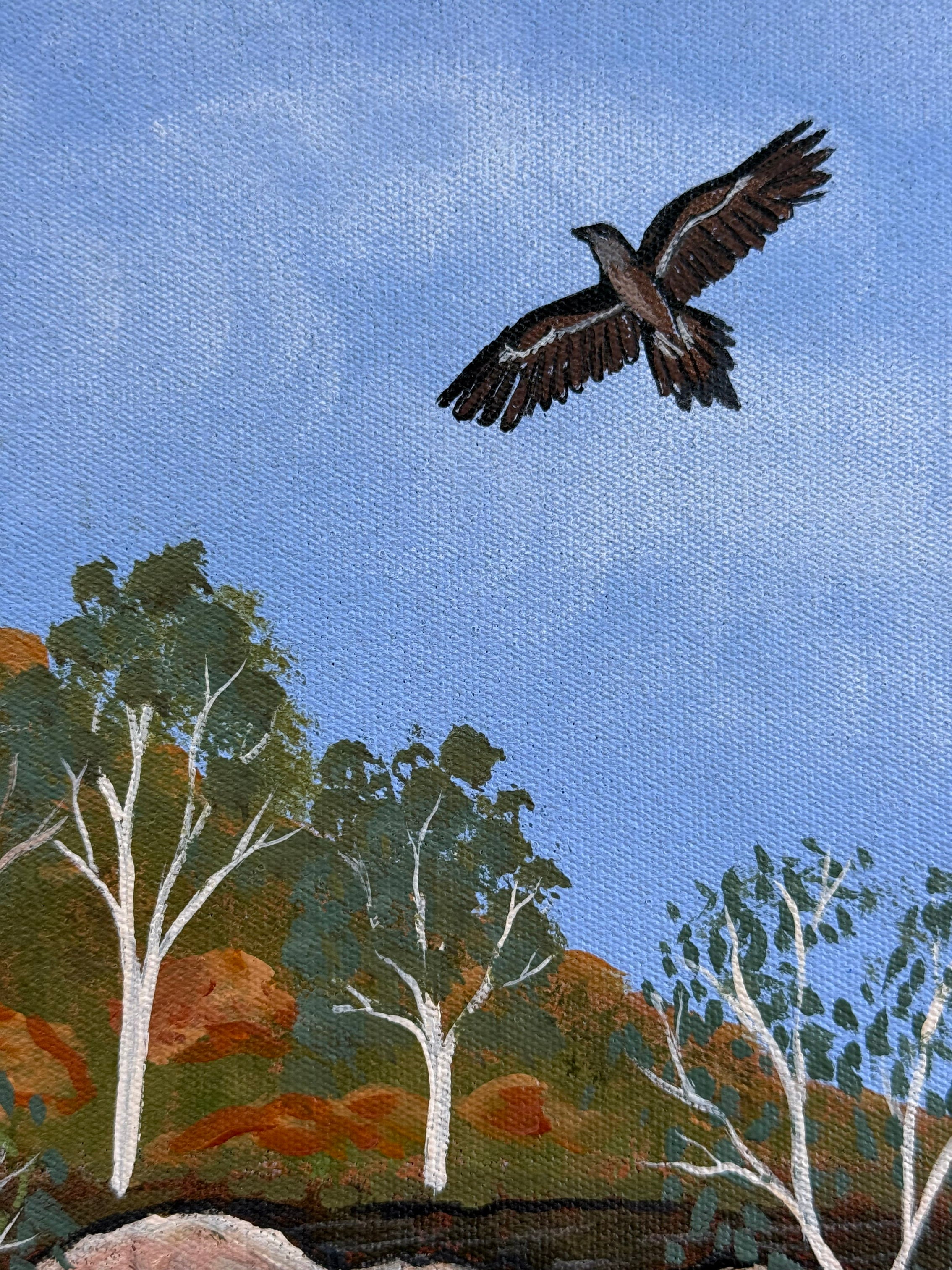 Kathleen Buzzacott - West MacDonnell Ranges, Central Australia - 30x30cm .17-12