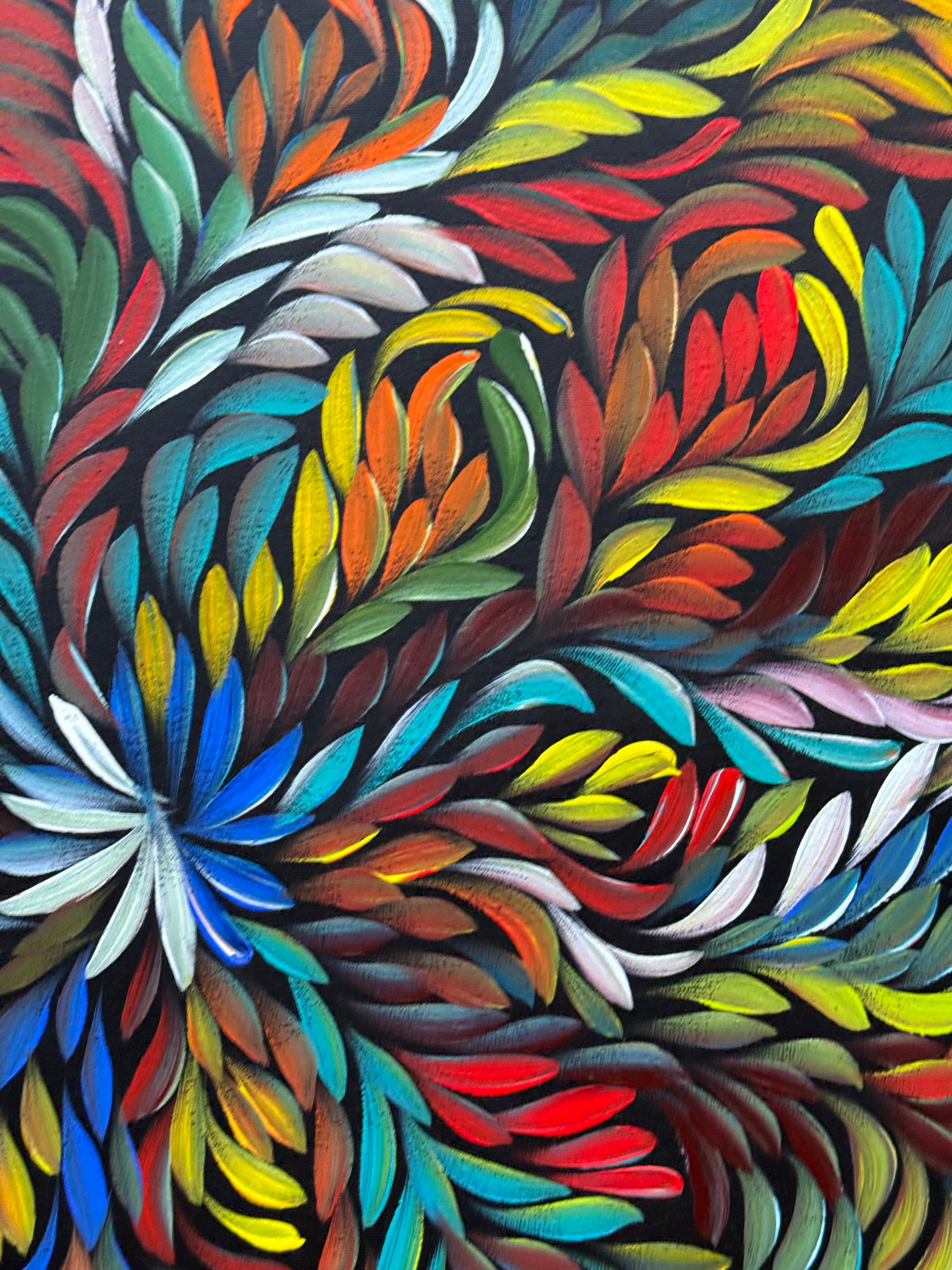 Louise Numina Napananka - Bush Medicine Leaves - 60x60cm .19-29