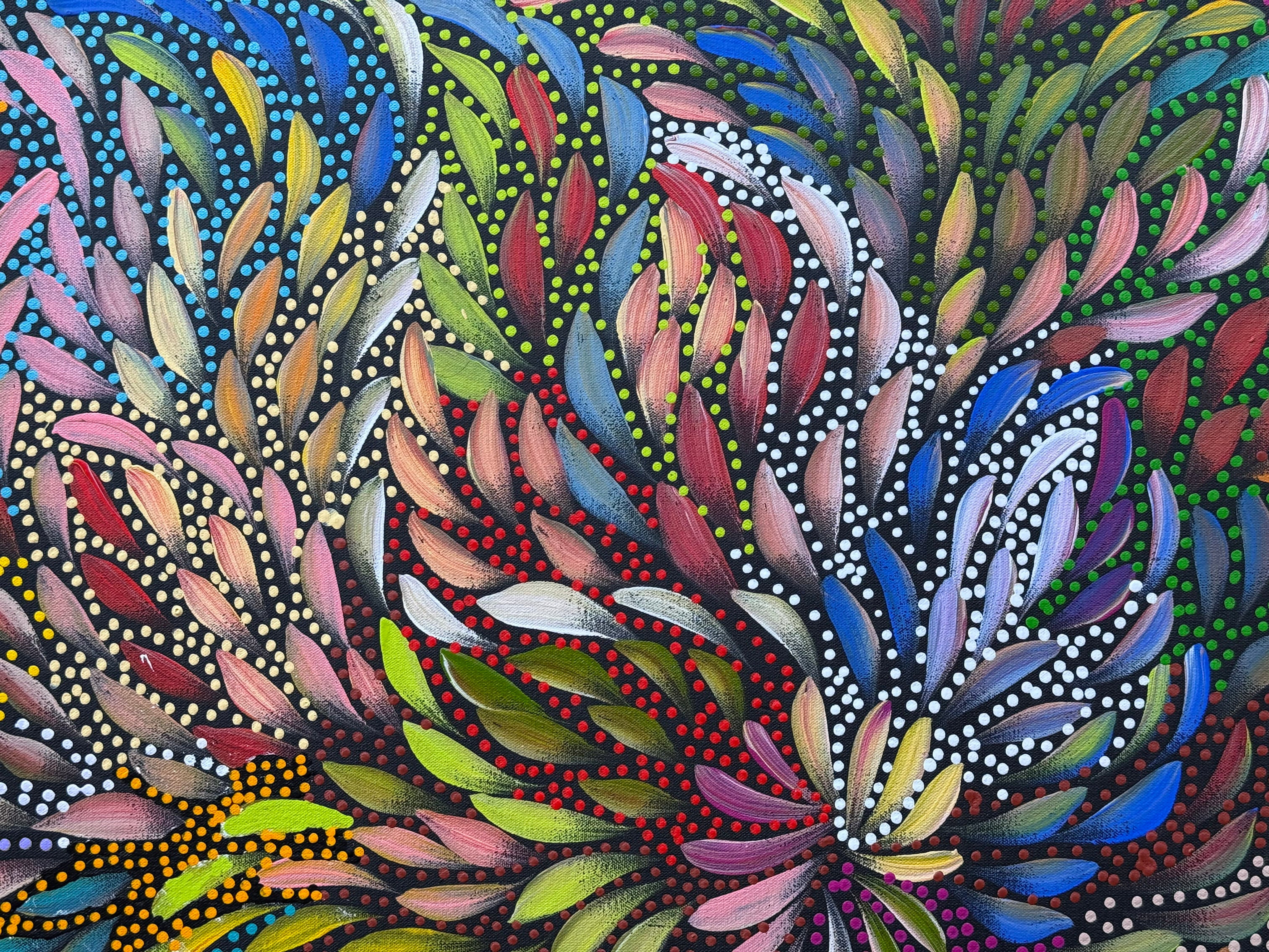 Caroline Numina - Seeded Bush Medicine Leaves - 112x80cm .36-4