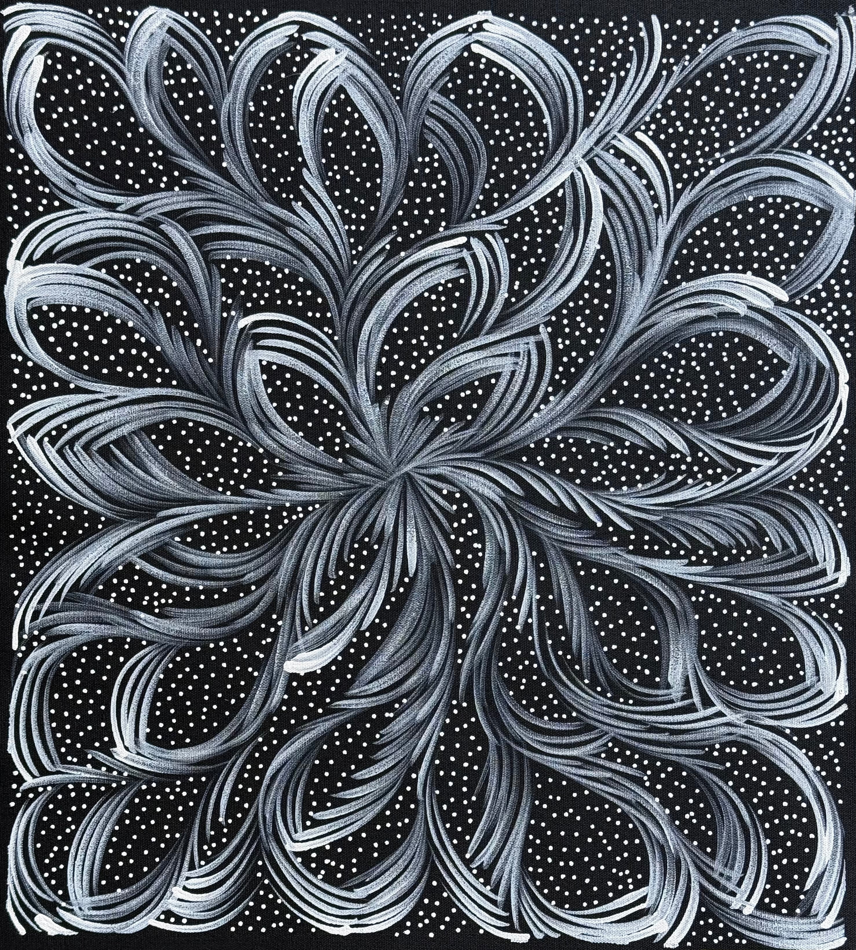 Selina Numina Kamprina - Bush Medicine Leaves with Seeds .44-22