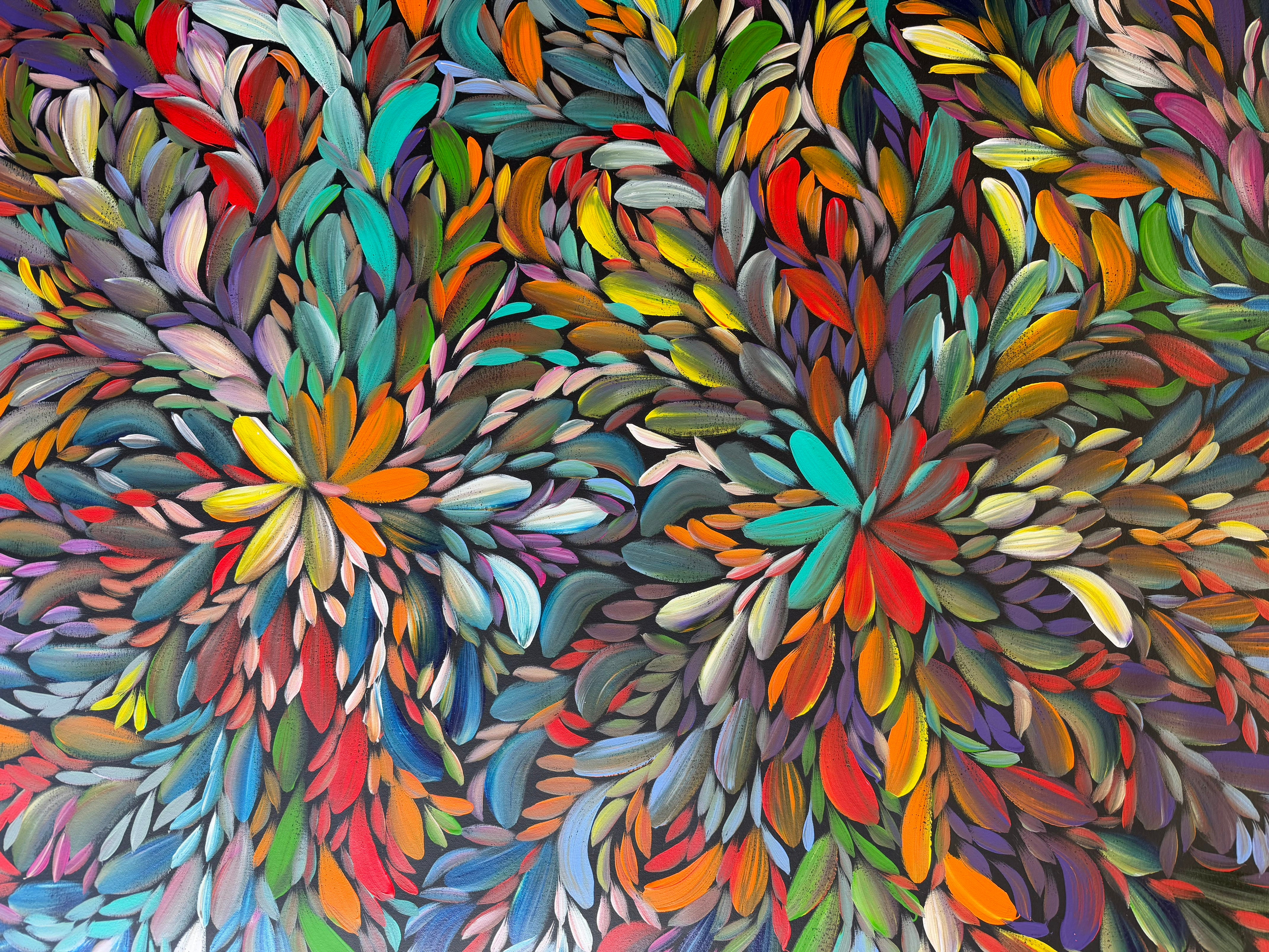 Louise Numina Napananka - Bush Medicine Leaves - 180x99cm .24-5