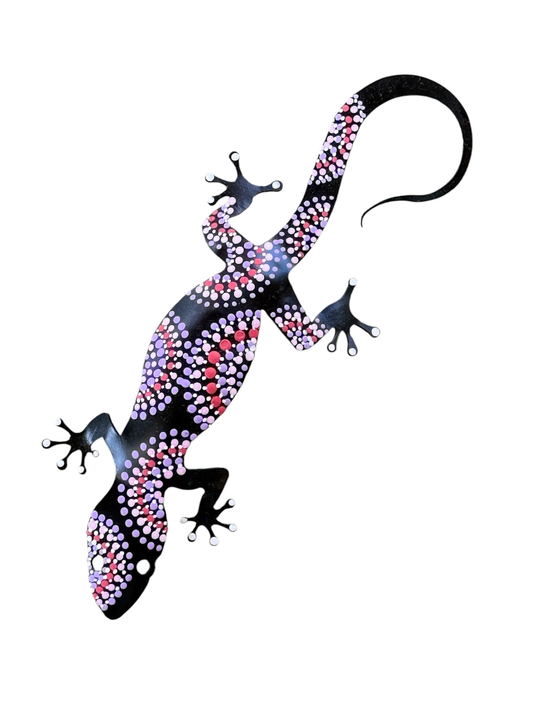 Deidre Burgoyne Rosier - Hand Painted Gecko - 21.5cm