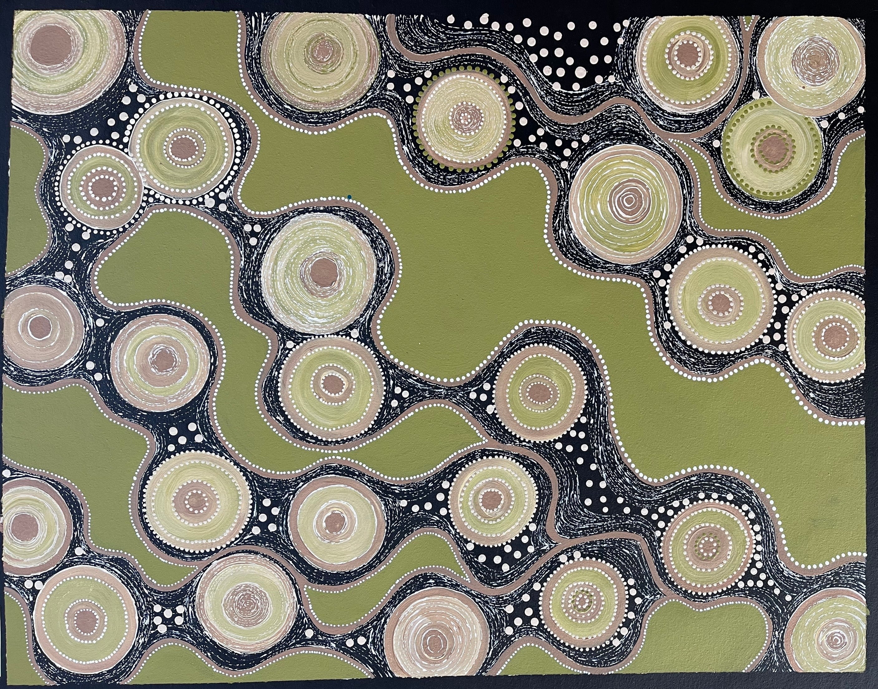 Deidre Burgoyne Rosier - Wombat Holes - 81x63cm .63-12