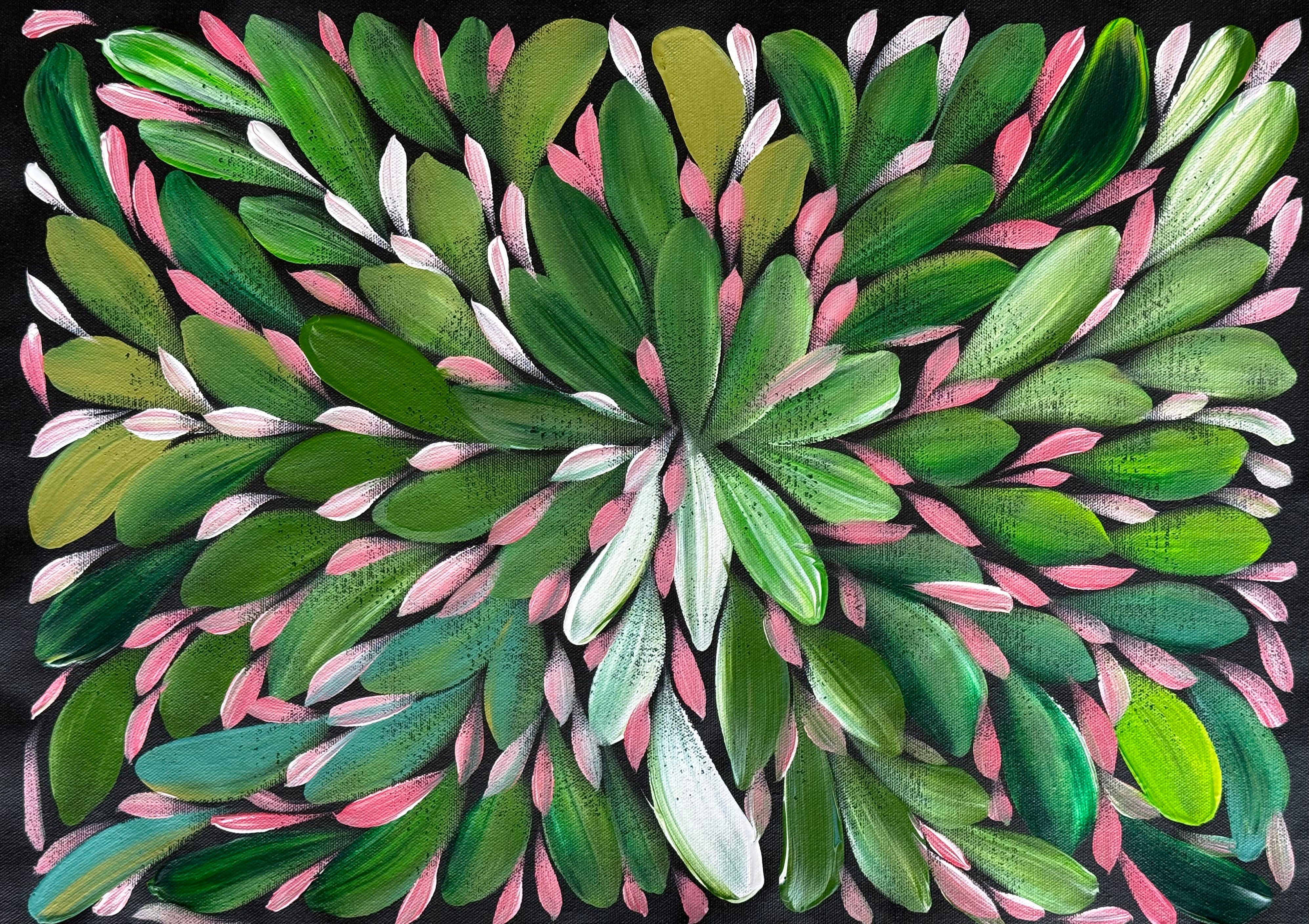 Louise Numina Napananka - Bush Medicine Leaves  .22-5