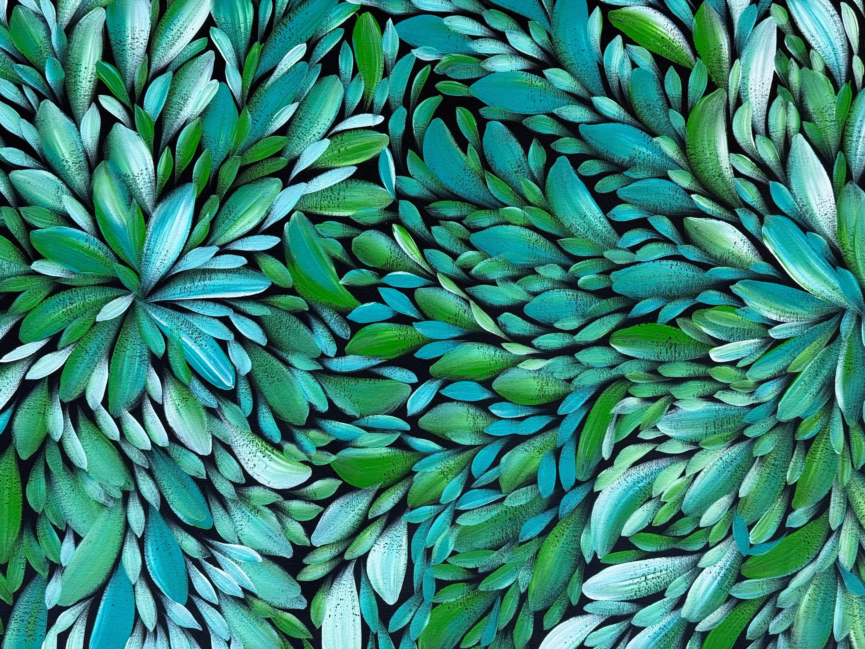 Louise Numina Napananka - Bush Medicine Leaves, Healing Leaves  .57-52