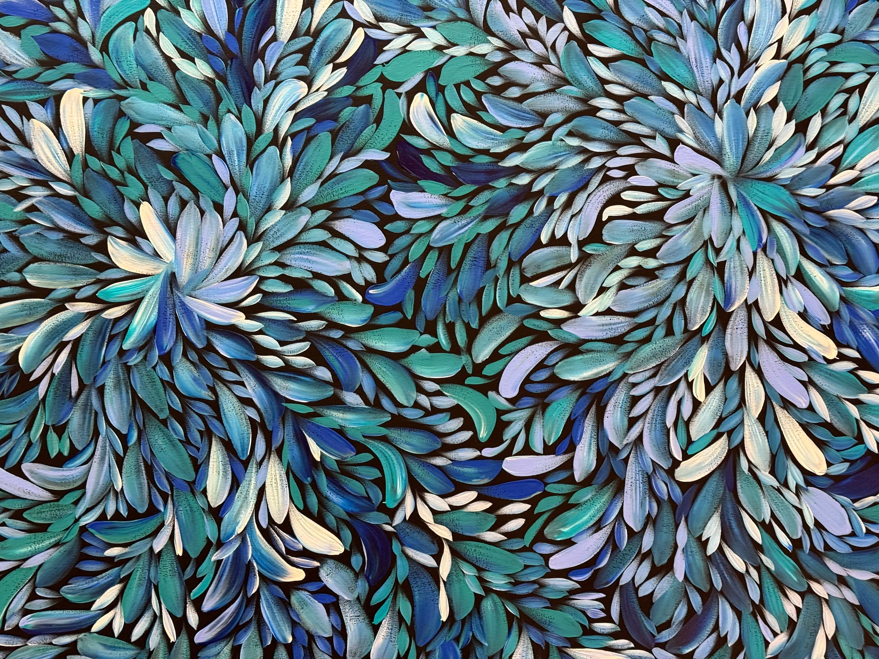 Louise Numina Napananka - Bush Medicine Leaves - 199x149cm .22-39