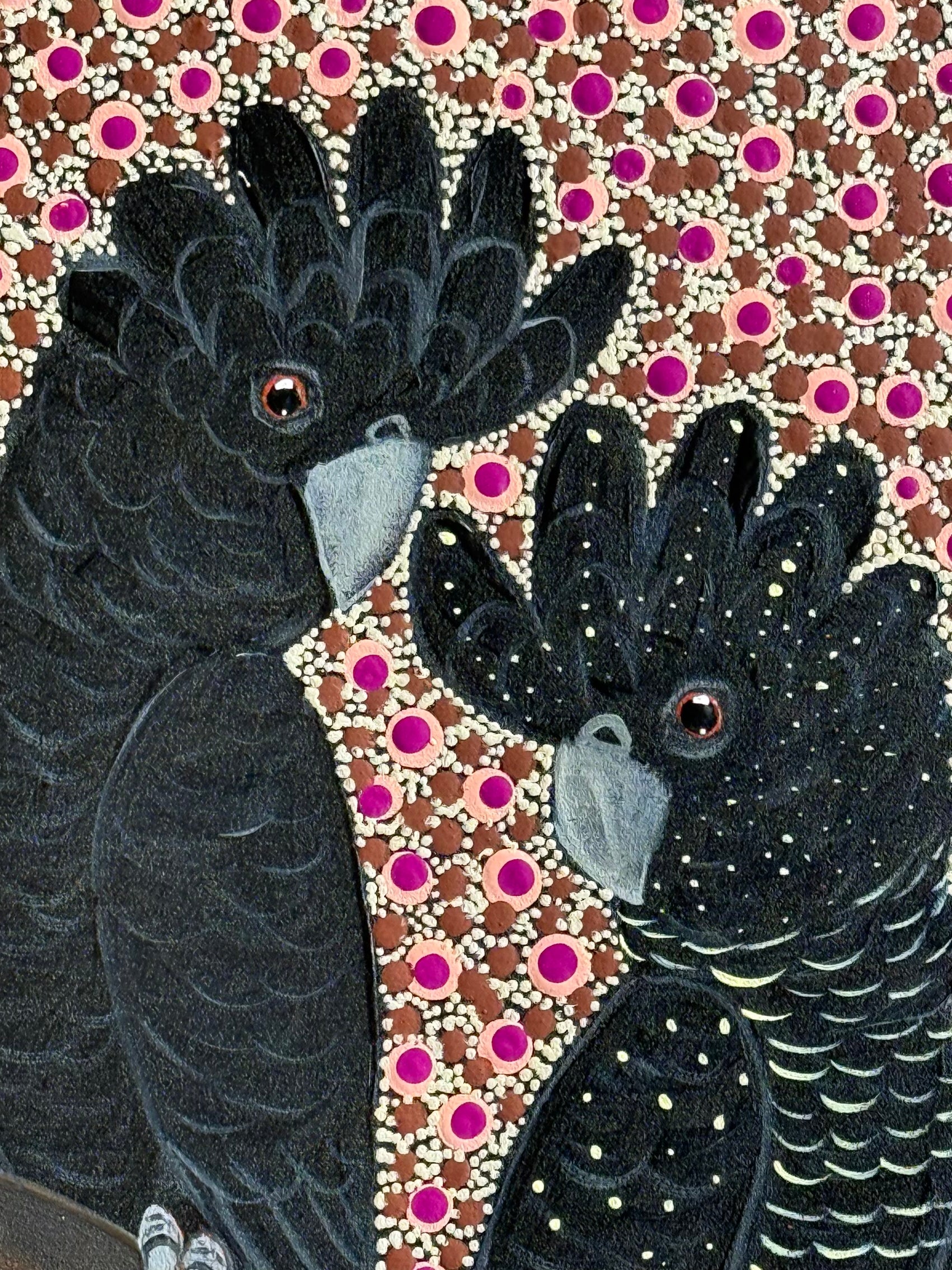 Kathleen Buzzacott - Redtail Black Cockatoos .53-12