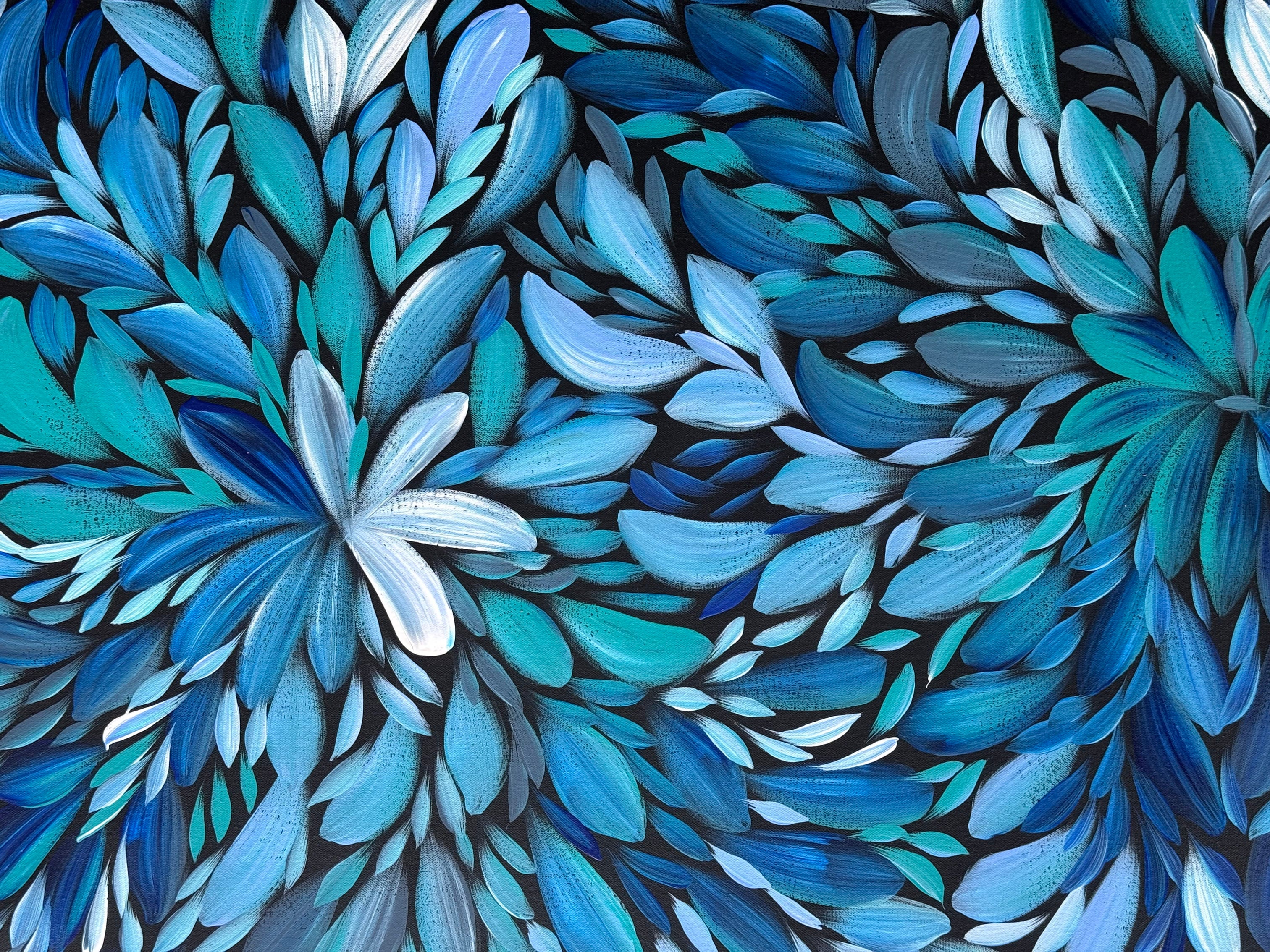 Louise Numina Napananka - Bush Medicine Leaves, Healing Leaves - 139x90cm .23-8