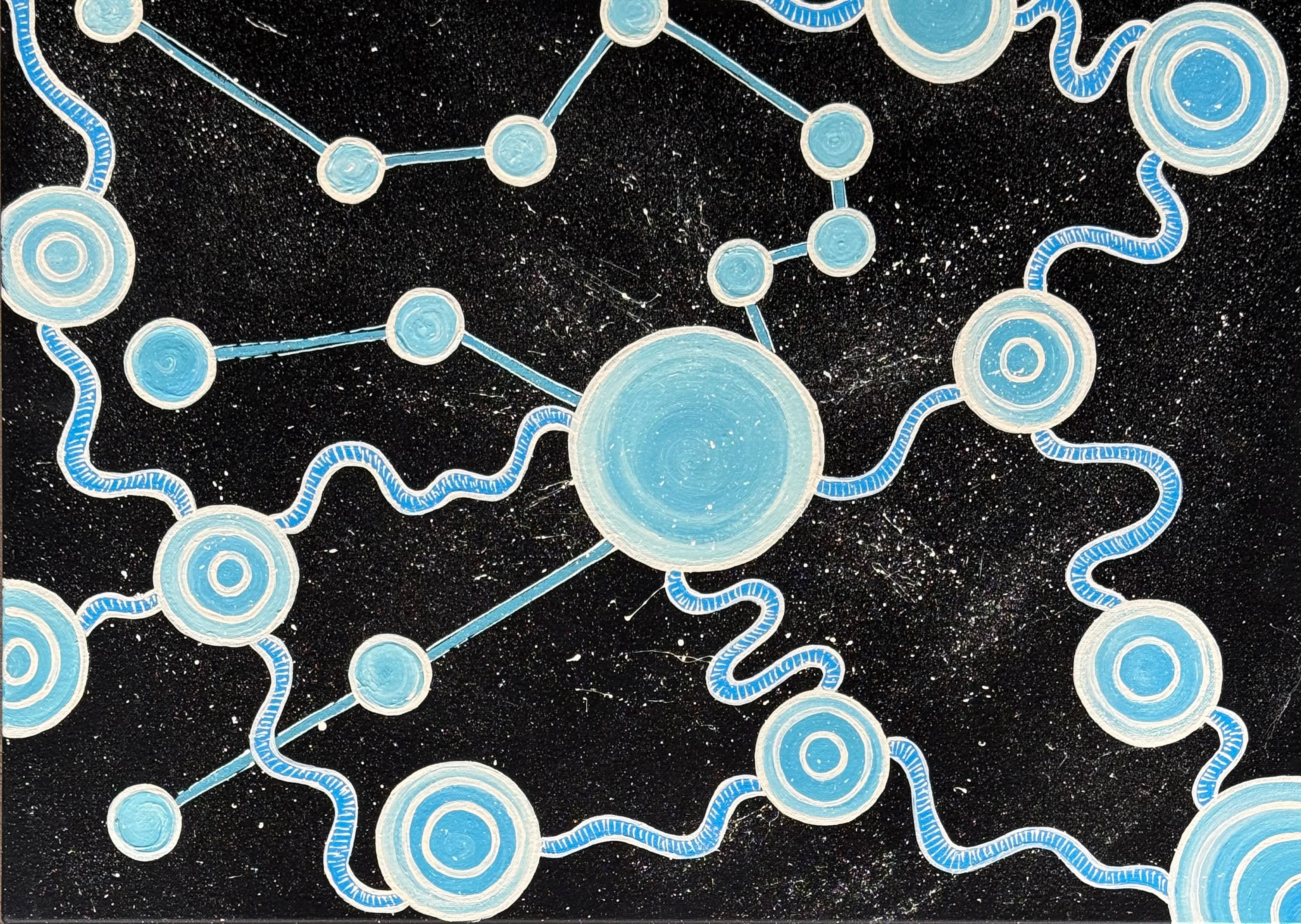 Deidre Burgoyne Rosier - Star Gazing .06-8 *pre-stretched*