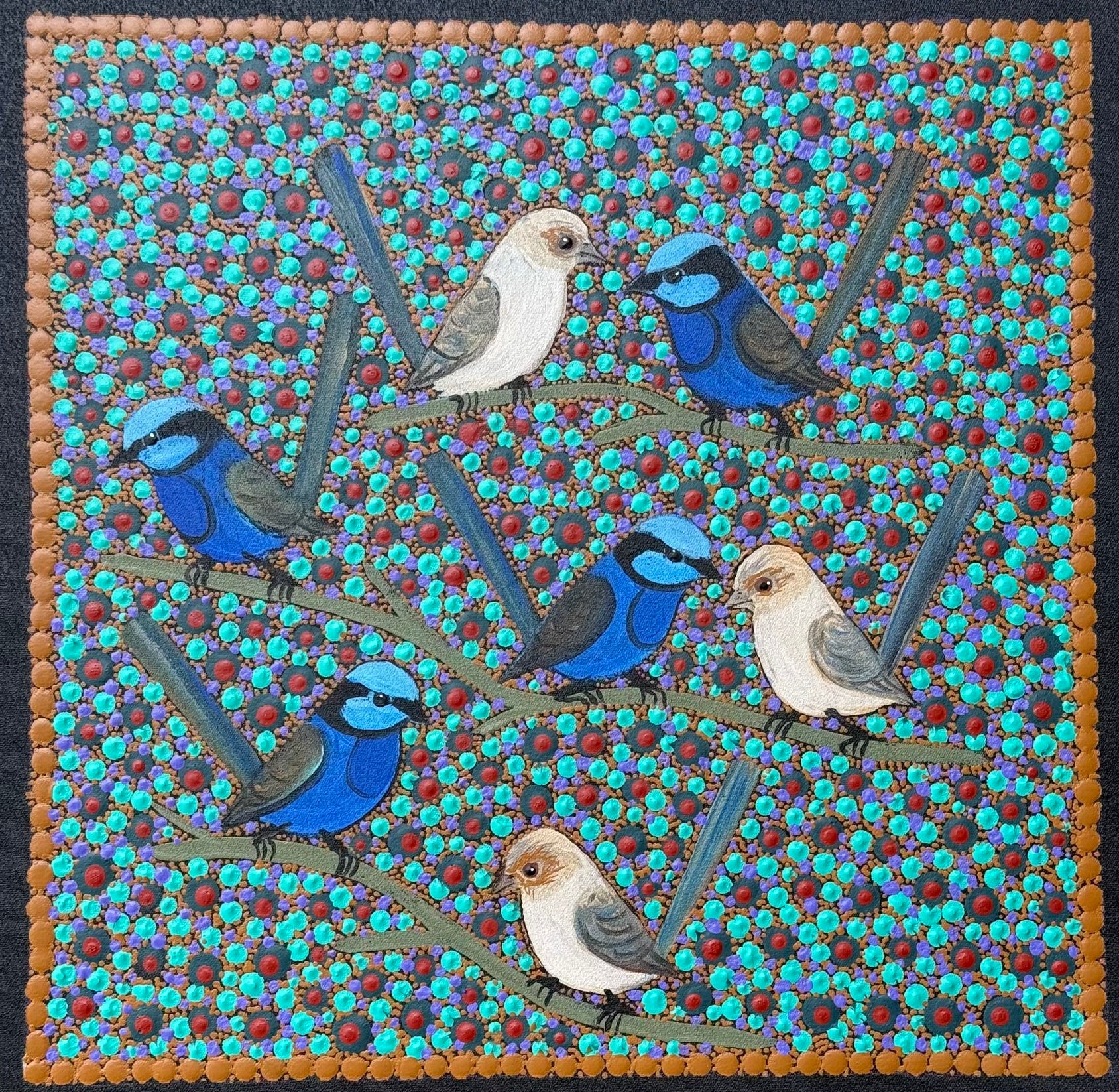 Kathleen Buzzacott - Blue Fairy Wrens .53-6
