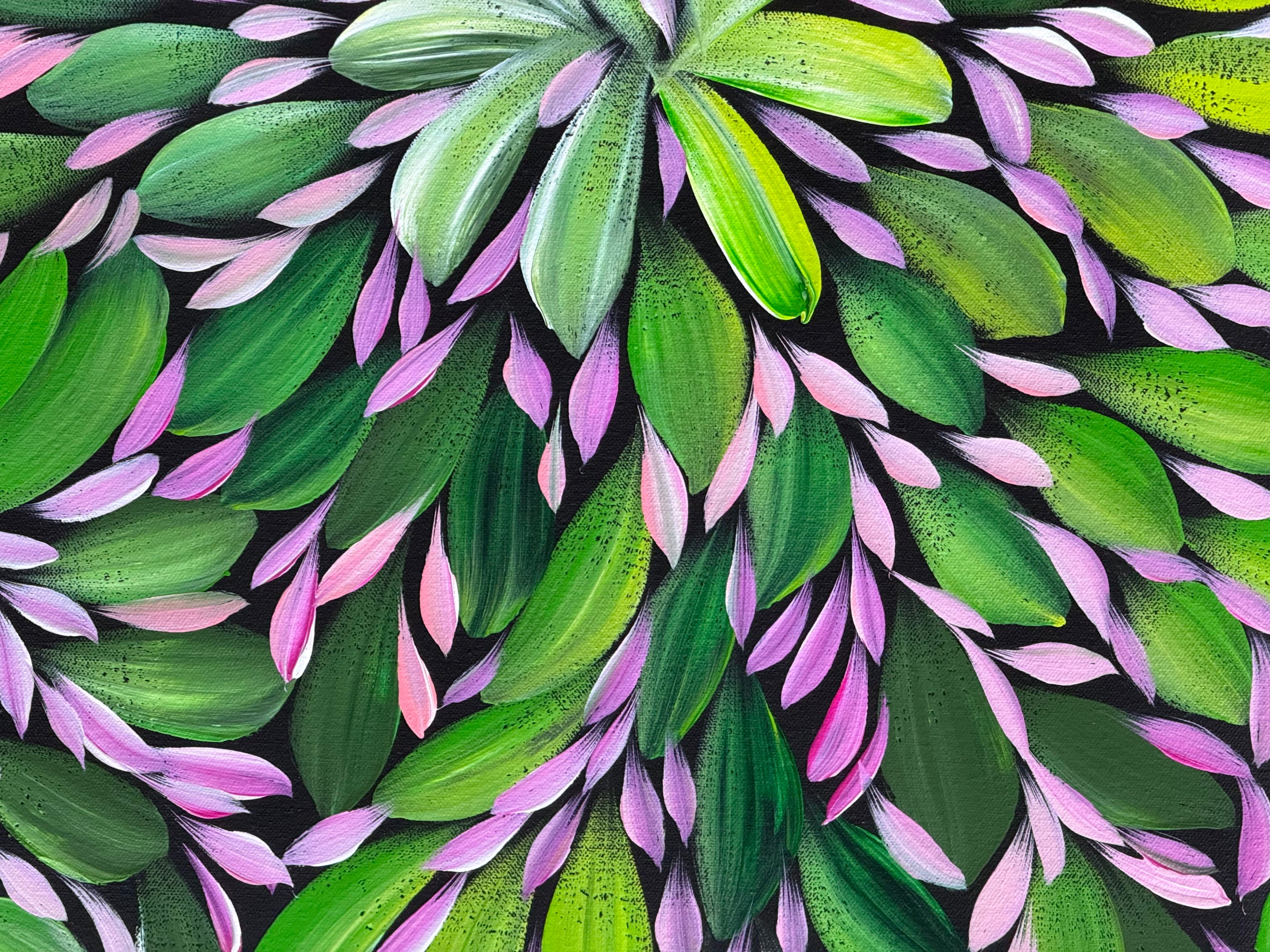 Louise Numina Napananka - Bush Medicine Leaves - 203x89cm .23-12