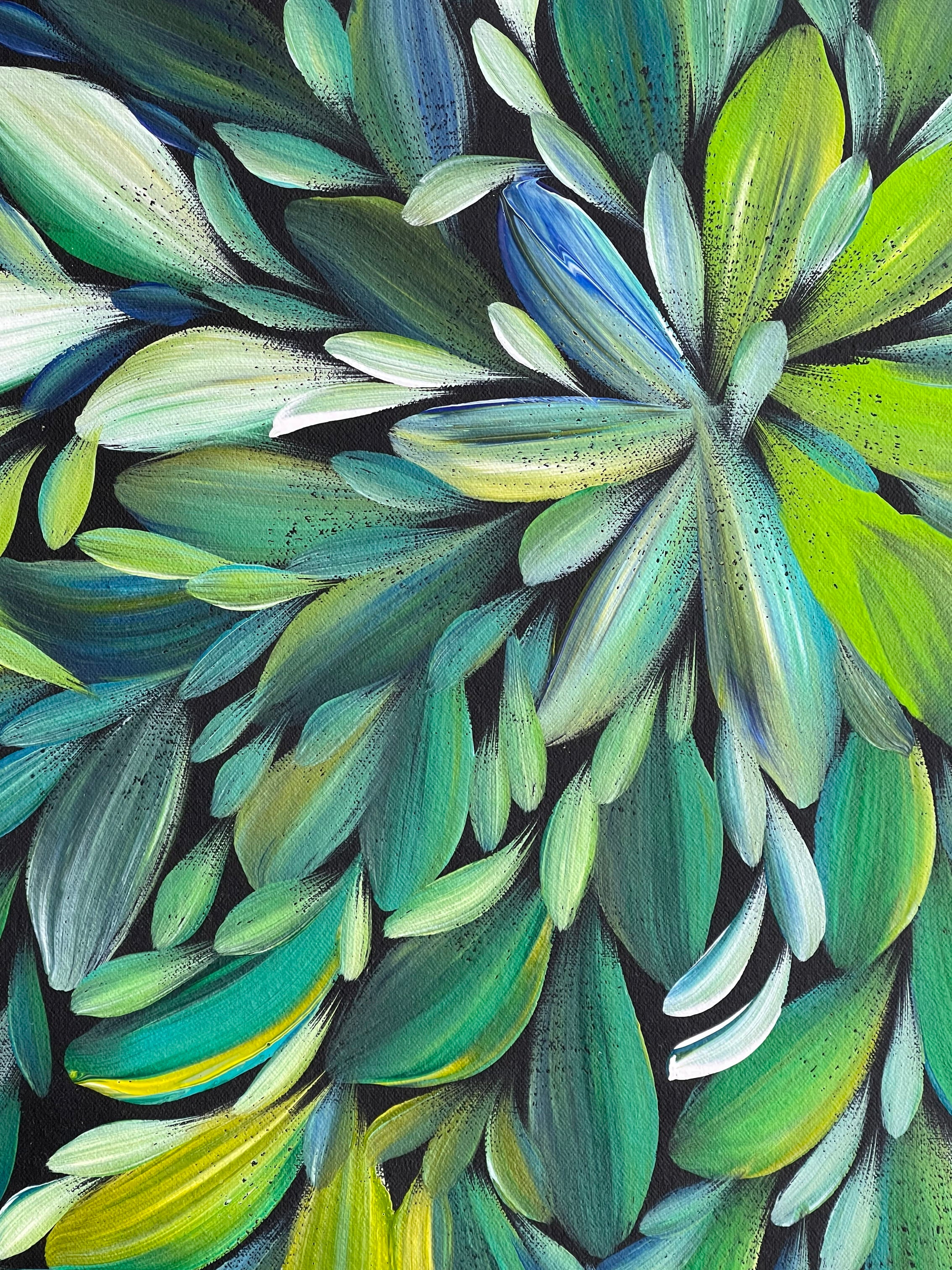 Louise Numina Napananka - Bush Medicine Leaves - 59x60cm .71-22