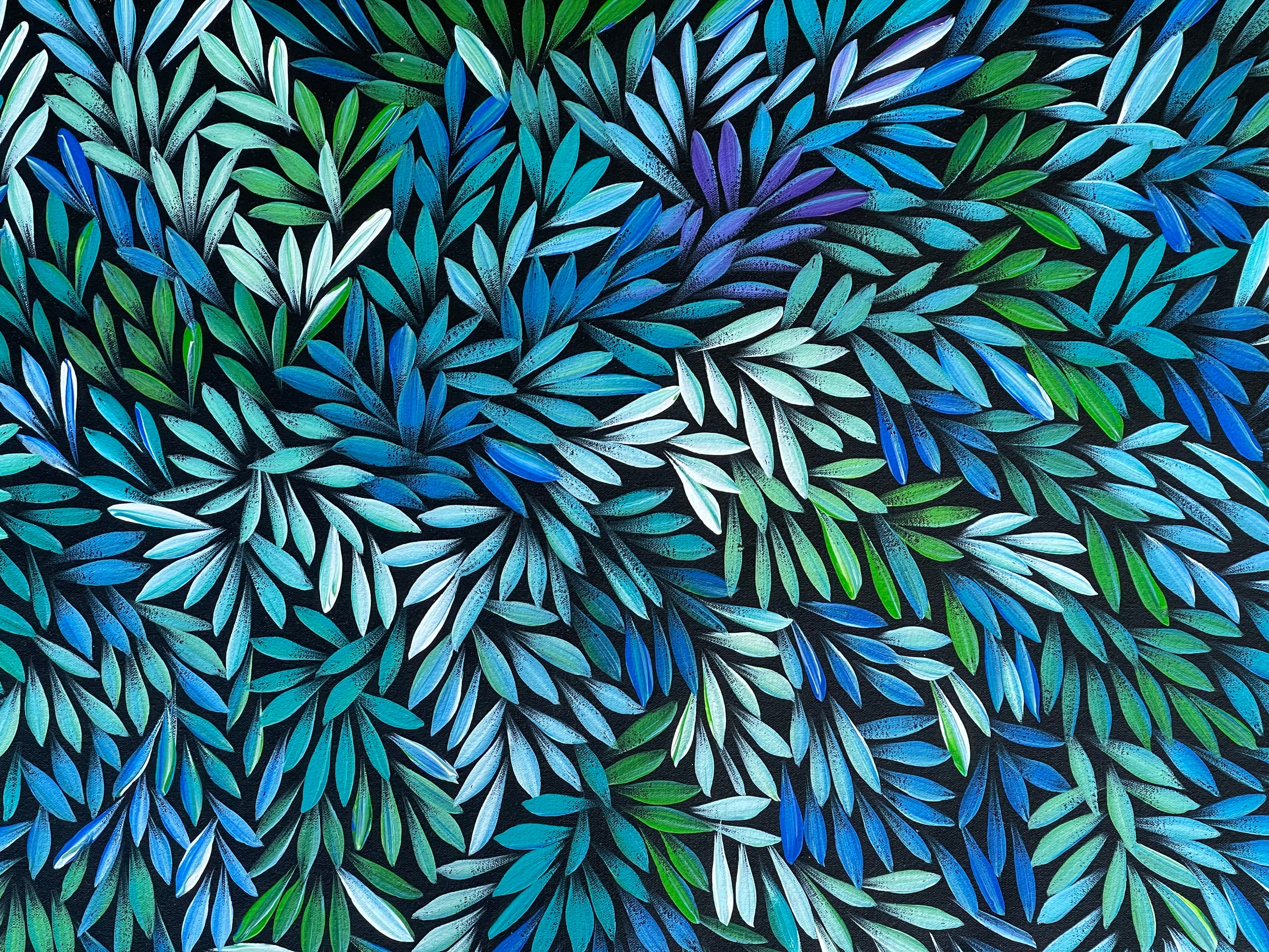 Sharon Numina - Bush Medicine Leaves - 128x55cm .92-7