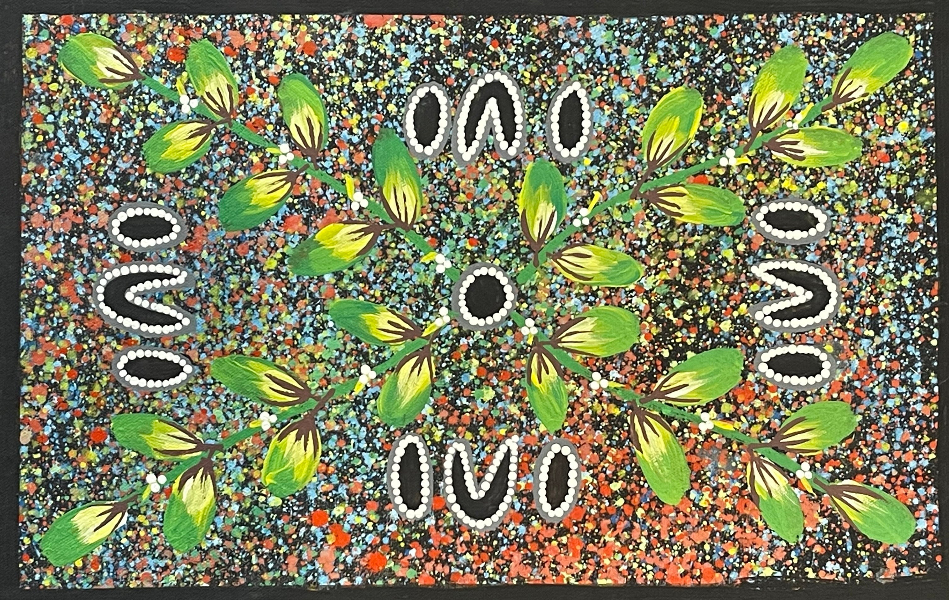 Reggie Sultan - 48x30cm - Collecting Bush Bananas .02-13