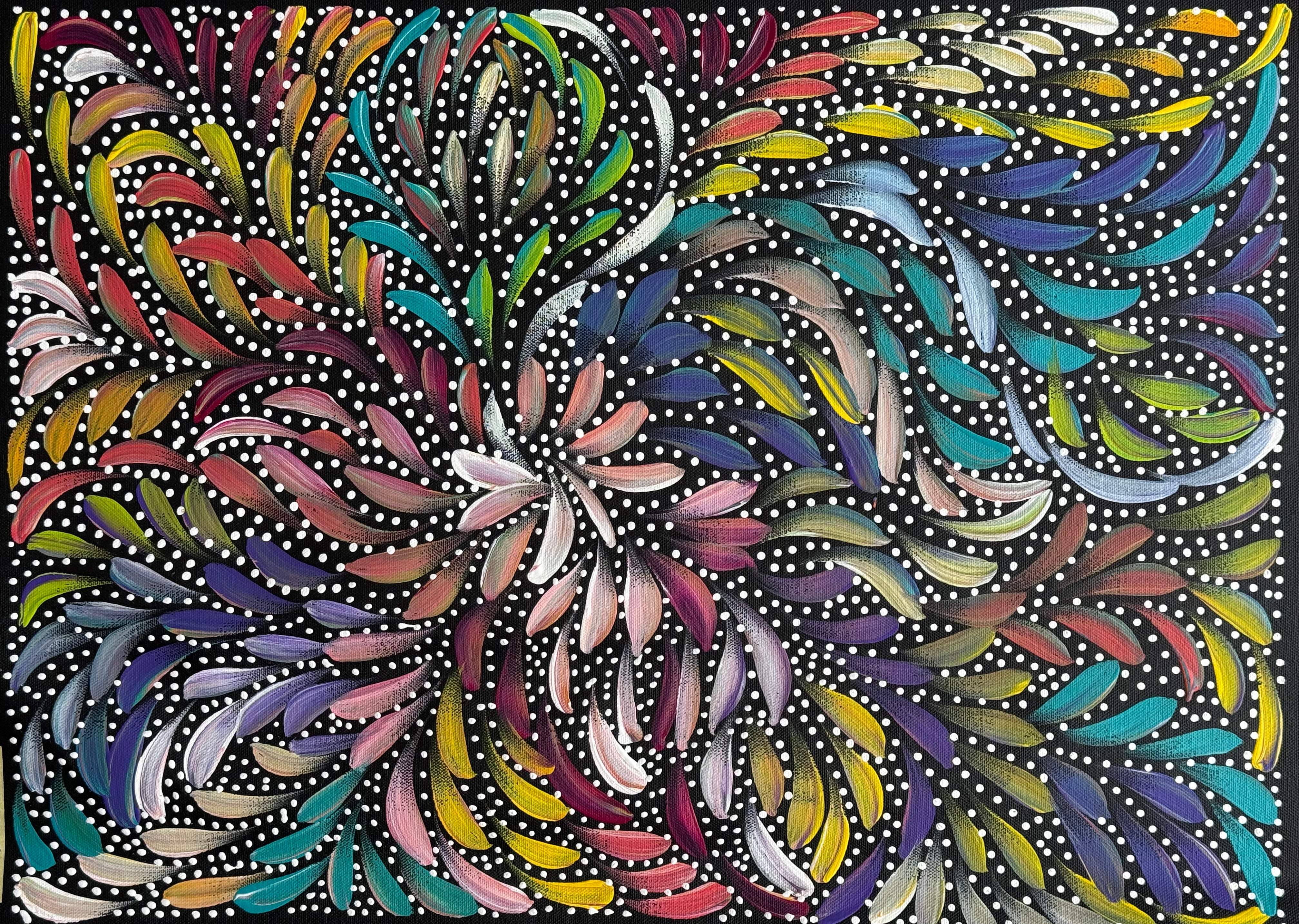 Caroline Numina - Bush Medicine Leaves with Seeds .91-6