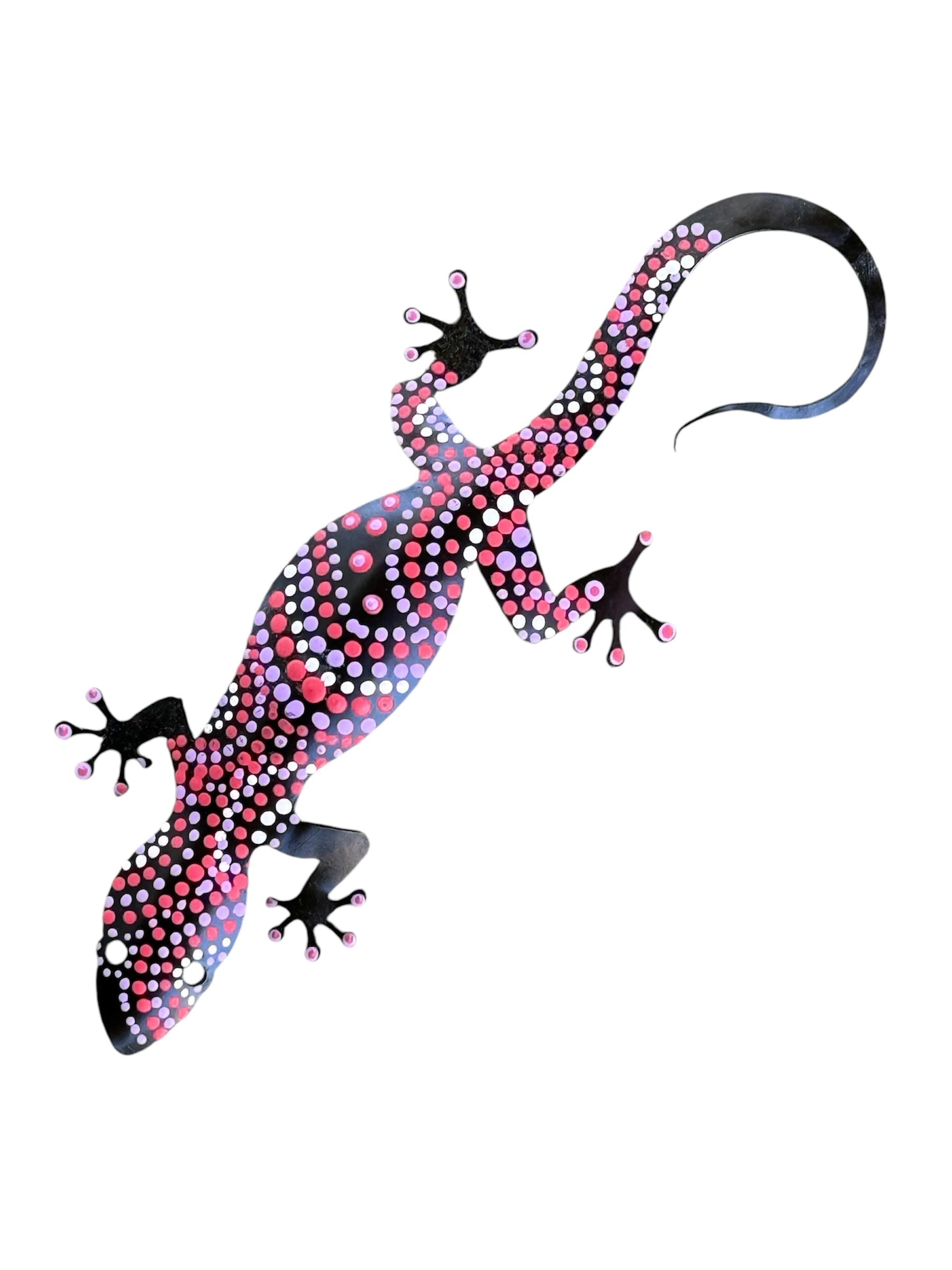 Deidre Burgoyne Rosier - Hand Painted Gecko - 21.5cm