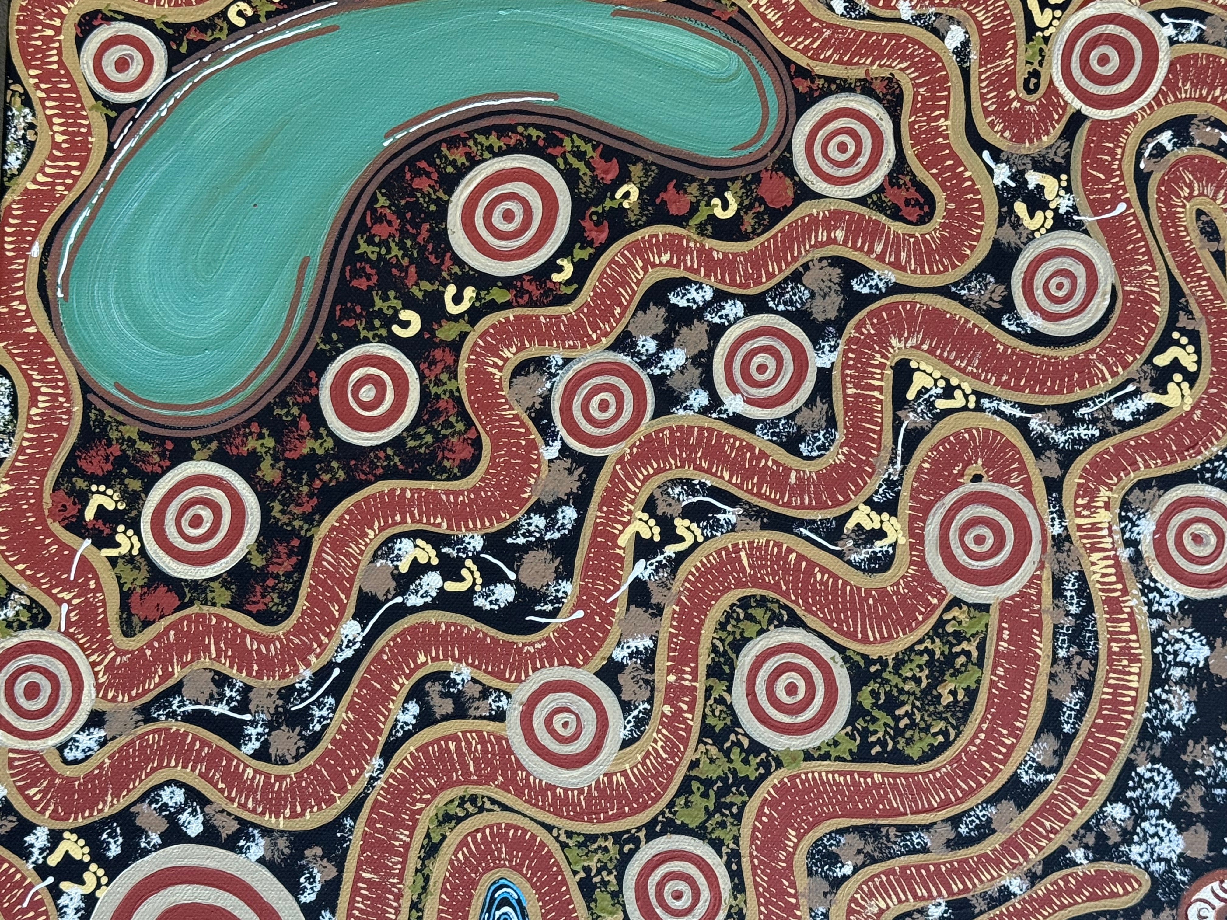 Deidre Burgoyne Rosier - Gatherings with Family, Travel Tracks to Meeting Places .06-2 *pre-stretched*
