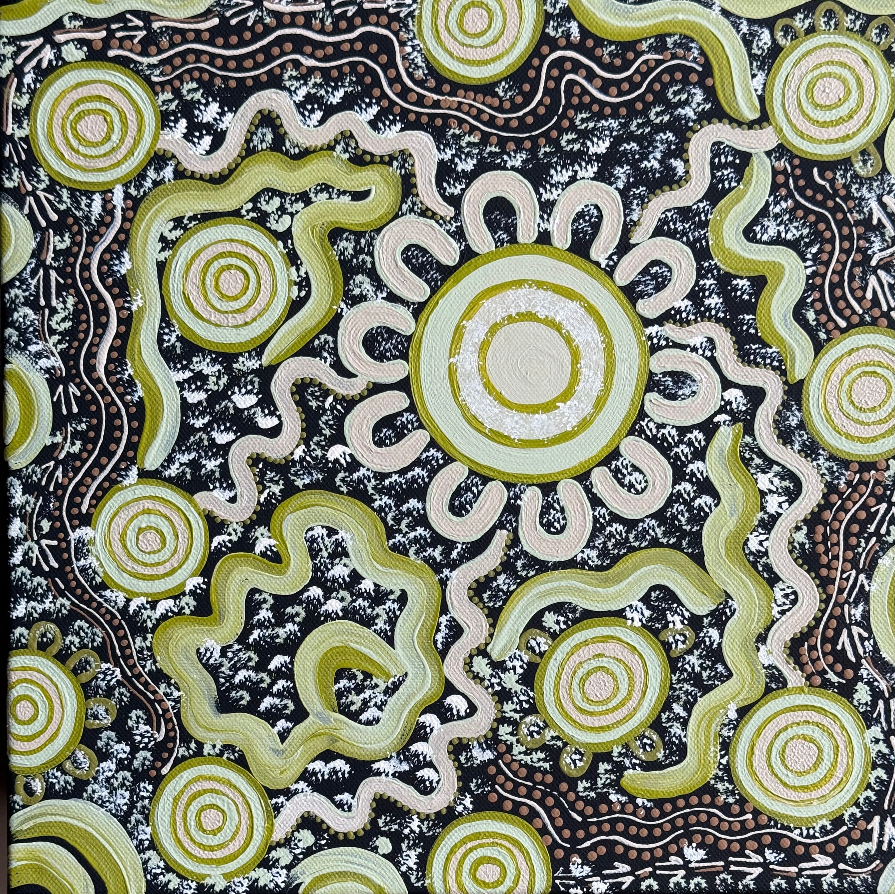 Deidre Burgoyne Rosier - Gathering on the Lands *pre-stretched* .18-1