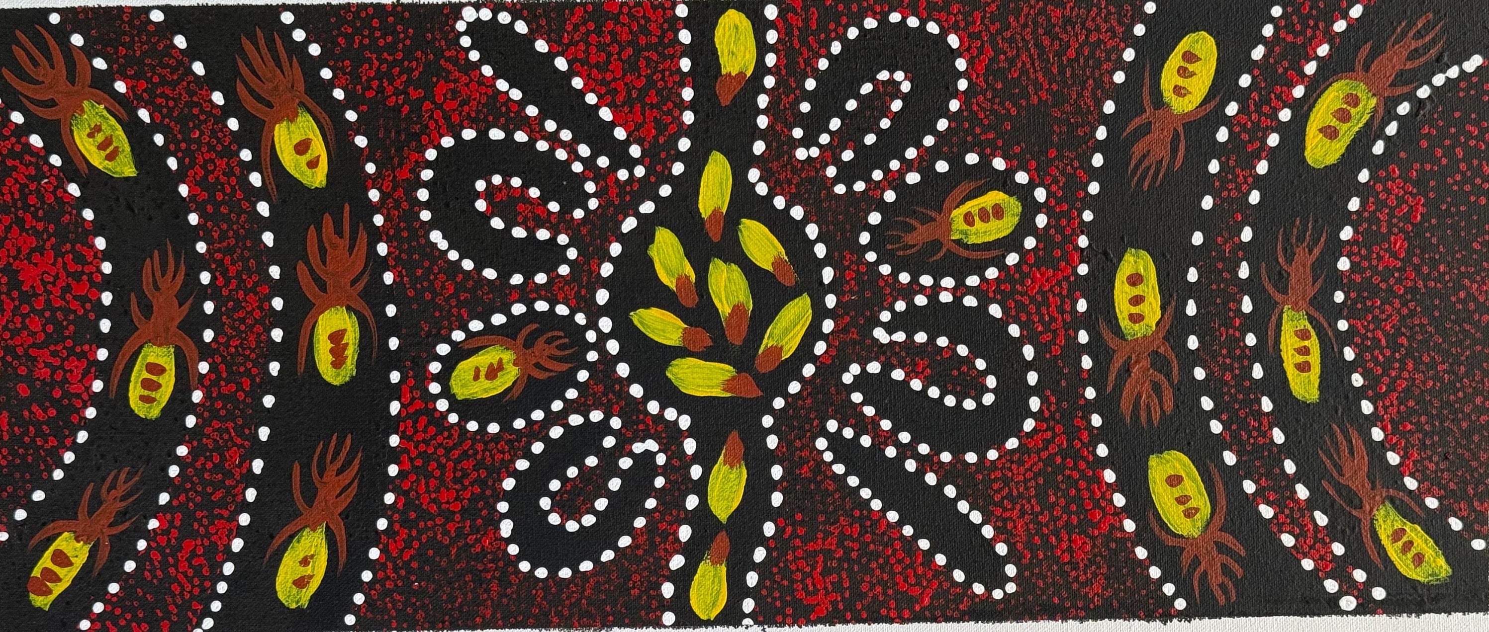 Sharon Numina - Women Hunting for Bush Foods - 22x52cm .66-15