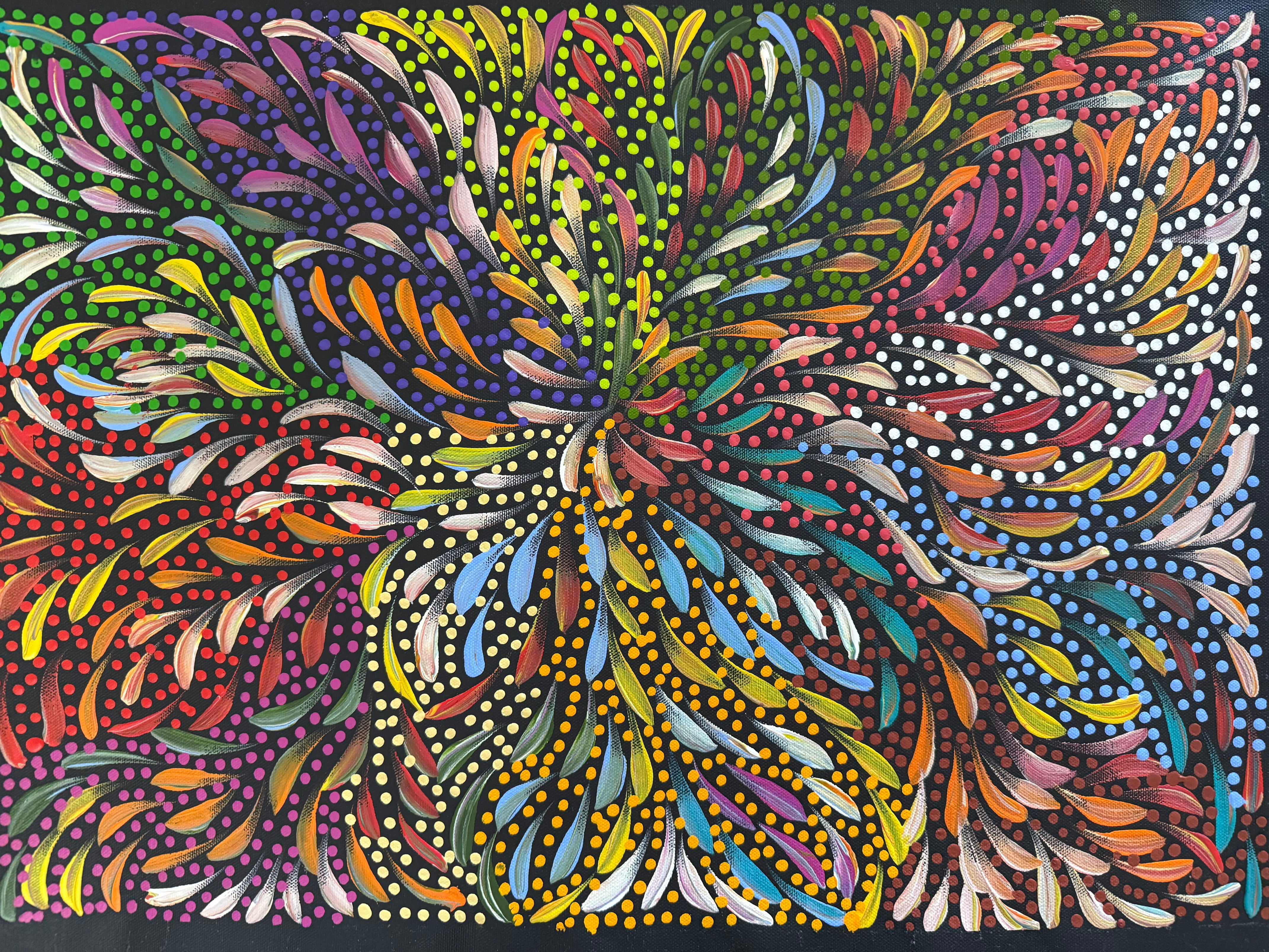 Caroline Numina - Seeded Leaves - 53x38cm .10-38