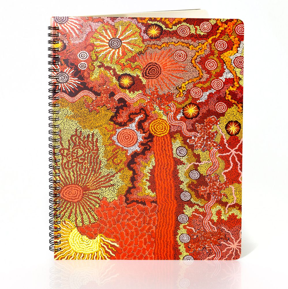 A4 Spiral Bound Notebook - Damien & Yilpi Marks