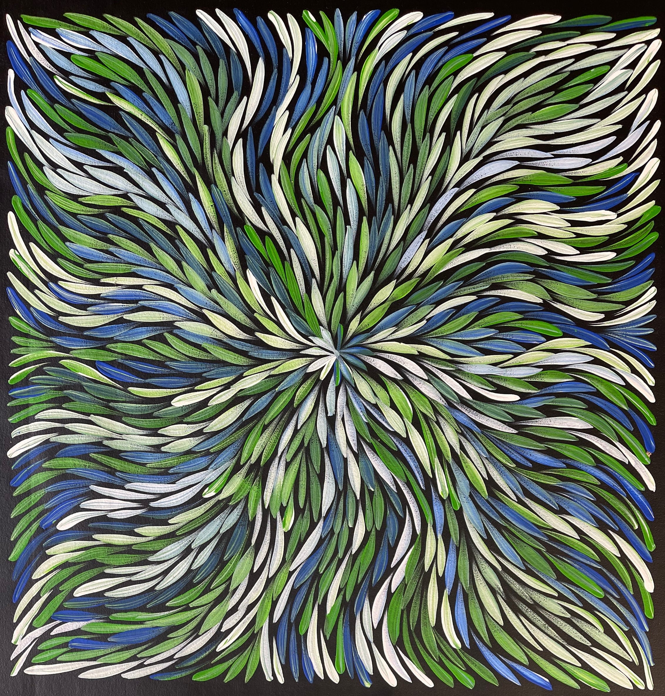 Sharon Numina - Bush Medicine Leaves - 58x60cm .92-1