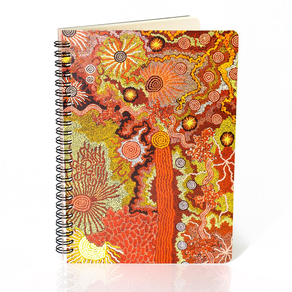 A5 Spiral Bound Notebook - Damien & Yilpi Marks