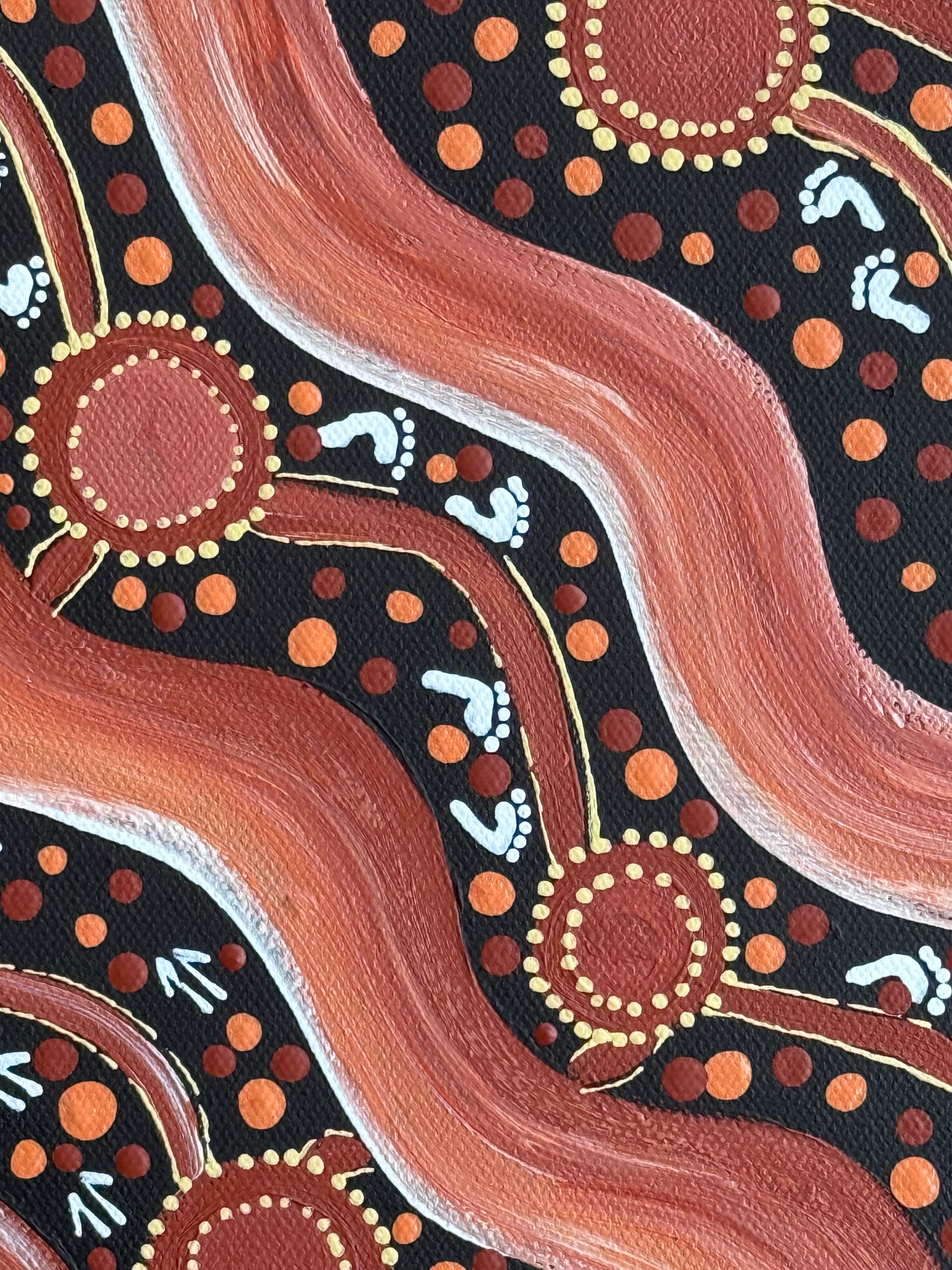 Deidre Burgoyne Rosier - Walkabouts, Travel Tracks .89-10 *pre-stretched*