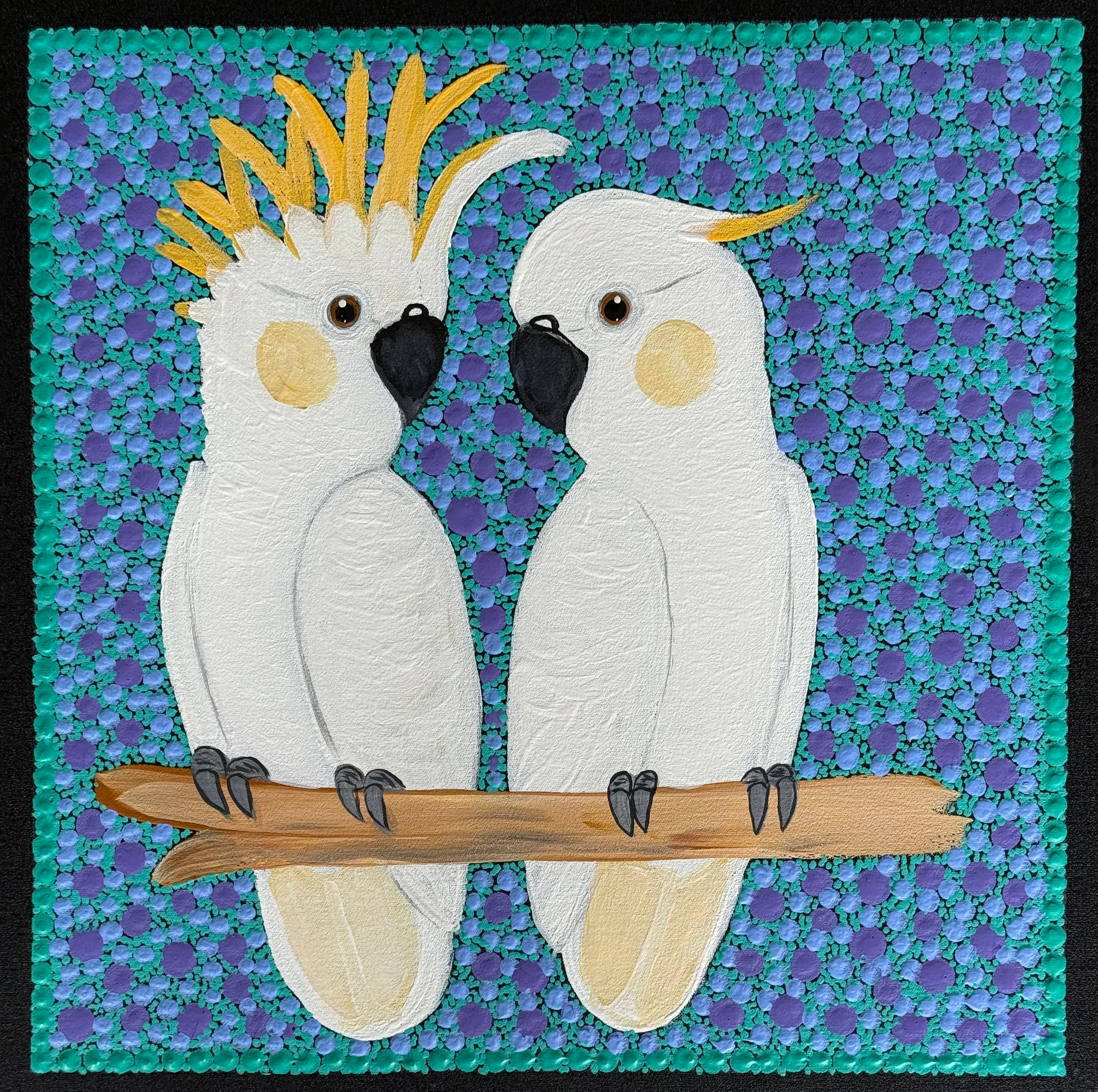 Kathleen Buzzacott - Sulphur Crested Cockatoos .53-17