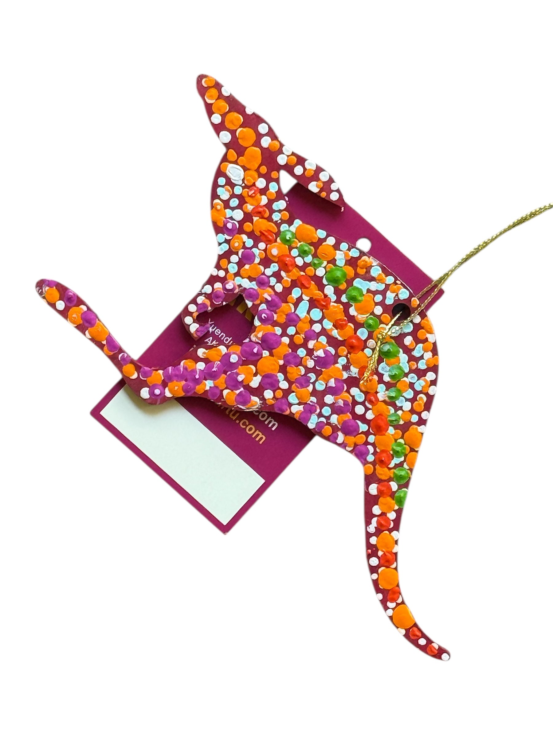 Hand Painted Decoration - Kangaroo  .1