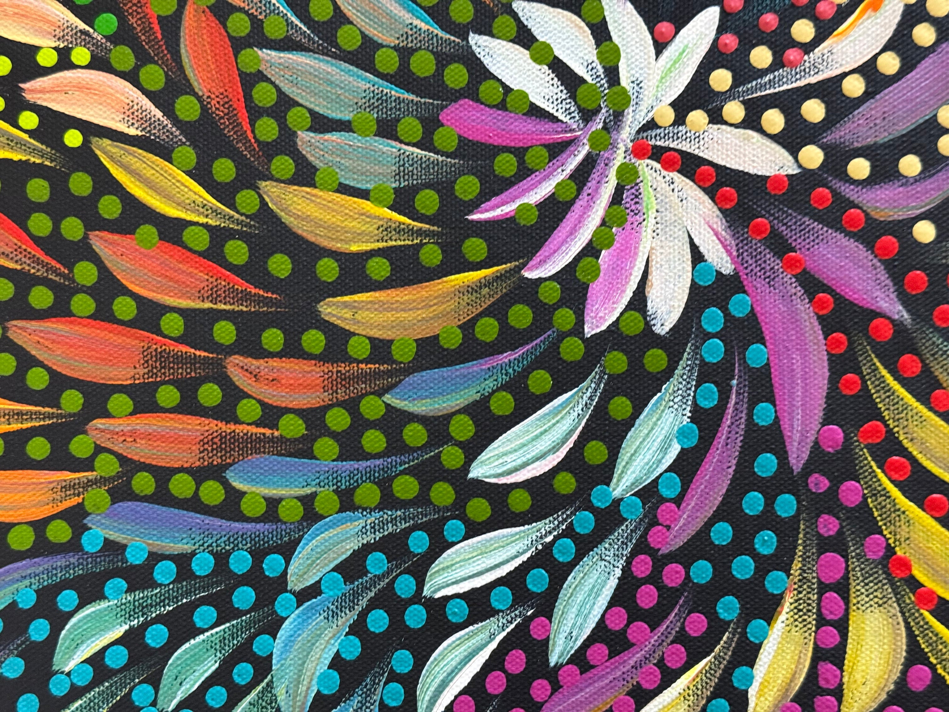 Caroline Numina - Seeded Leaves - 53x38cm .10-37