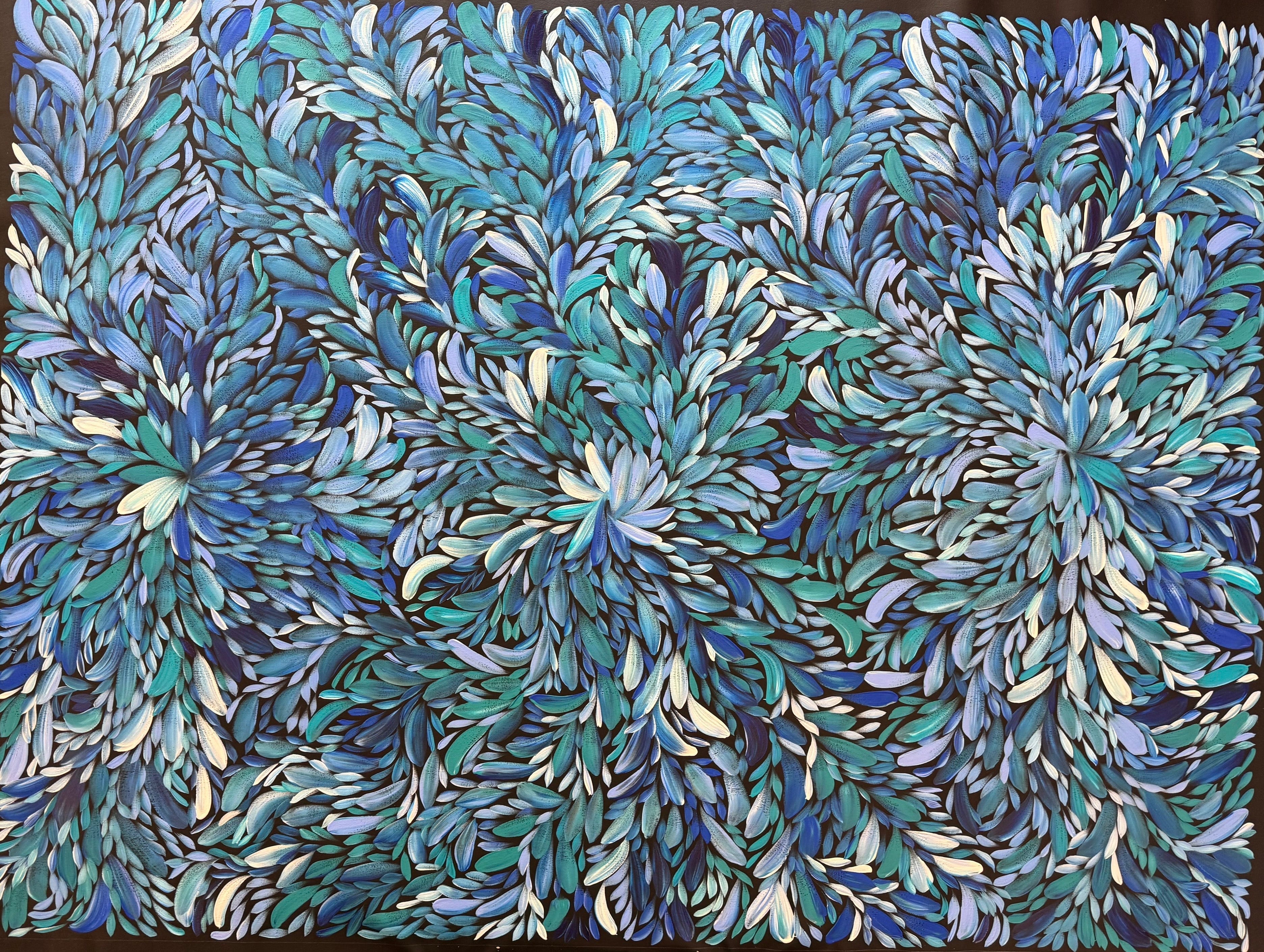 Louise Numina Napananka - Bush Medicine Leaves - 199x149cm .22-39