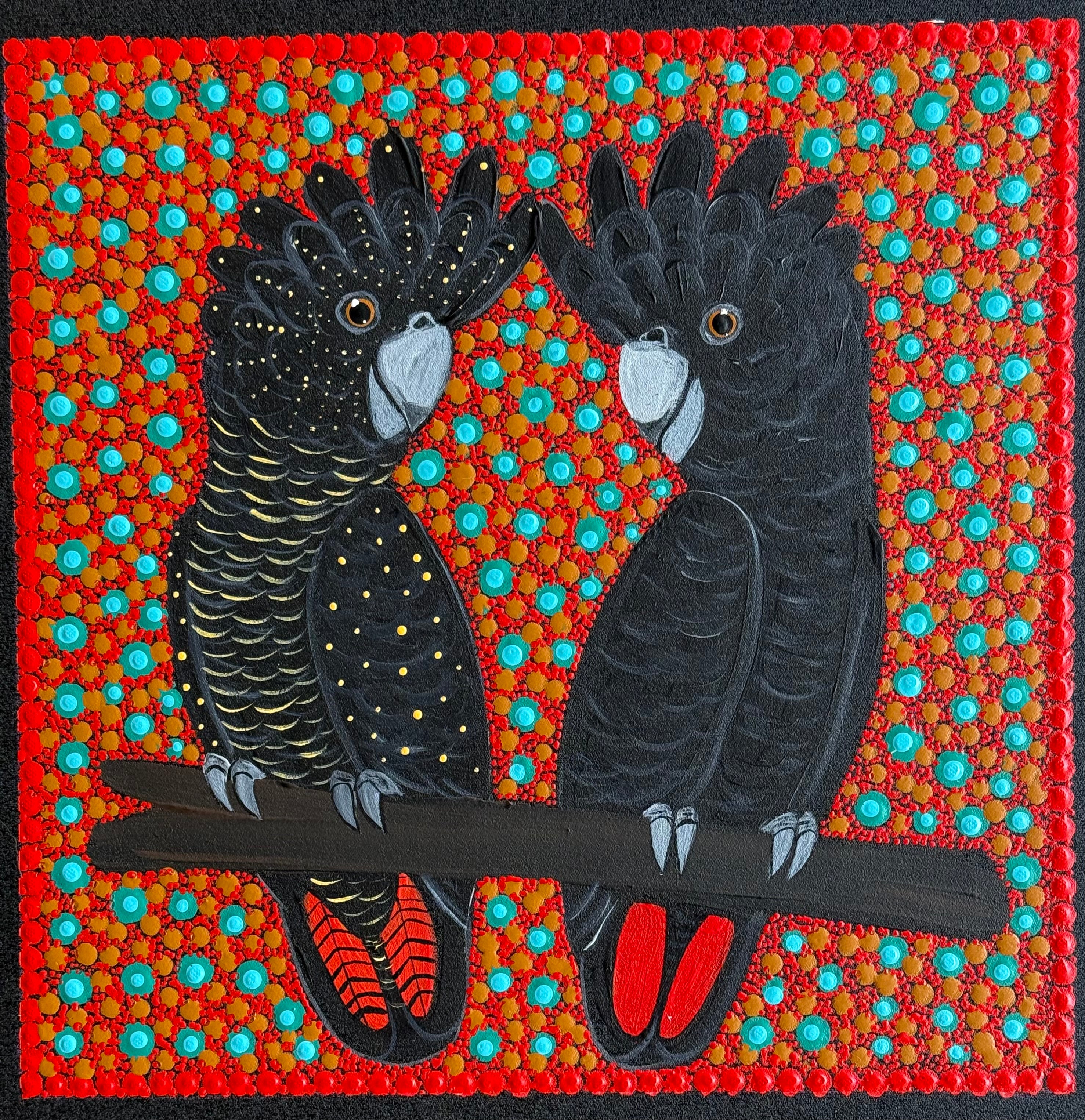 Kathleen Buzzacott - Red Tail Black Cockatoos .53-14