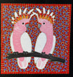 Kathleen Buzzacott - Major Mitchell's Cockatoos - 30x30cm .17-3